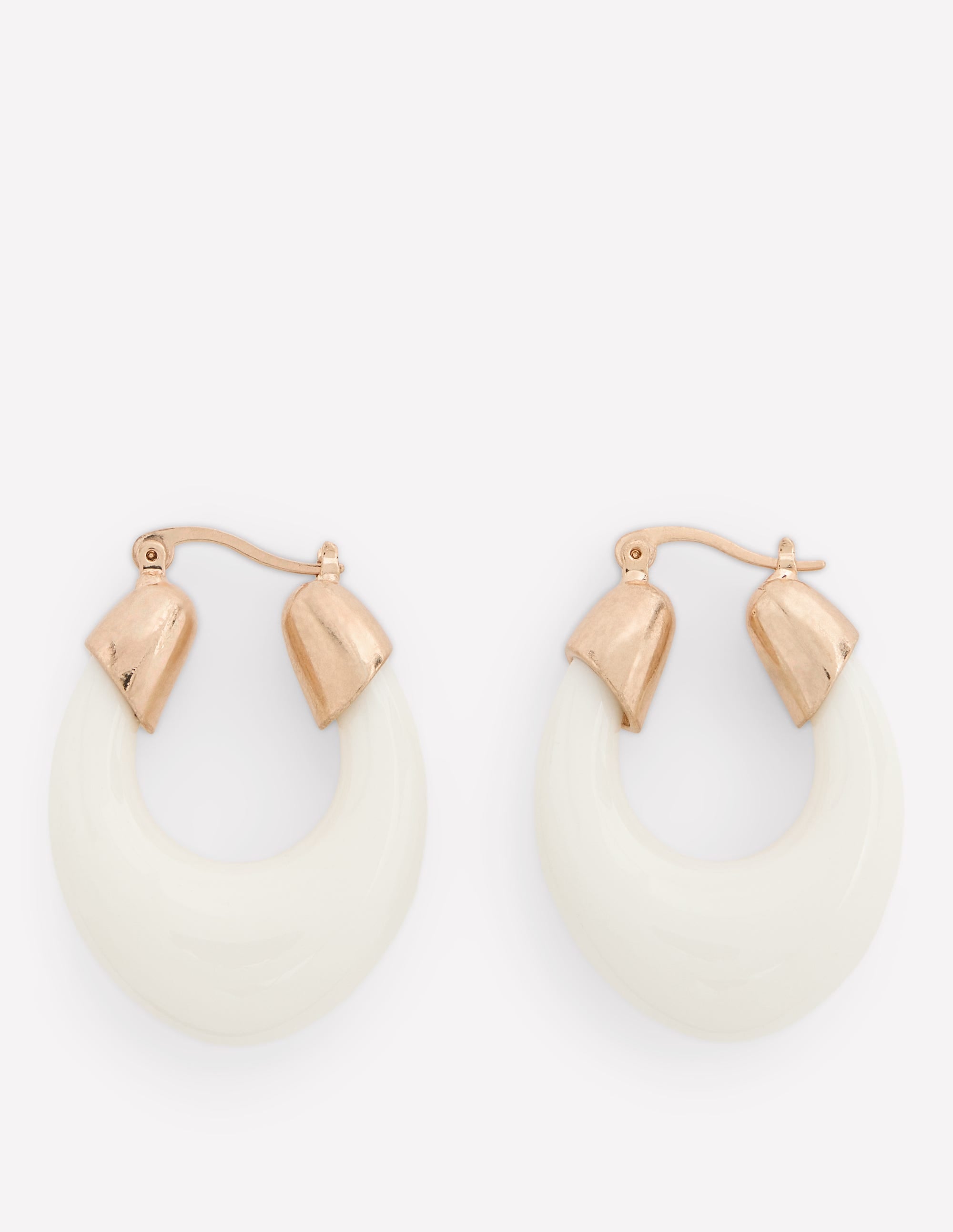 Curved Resin Hoops-Ivory - Image 1