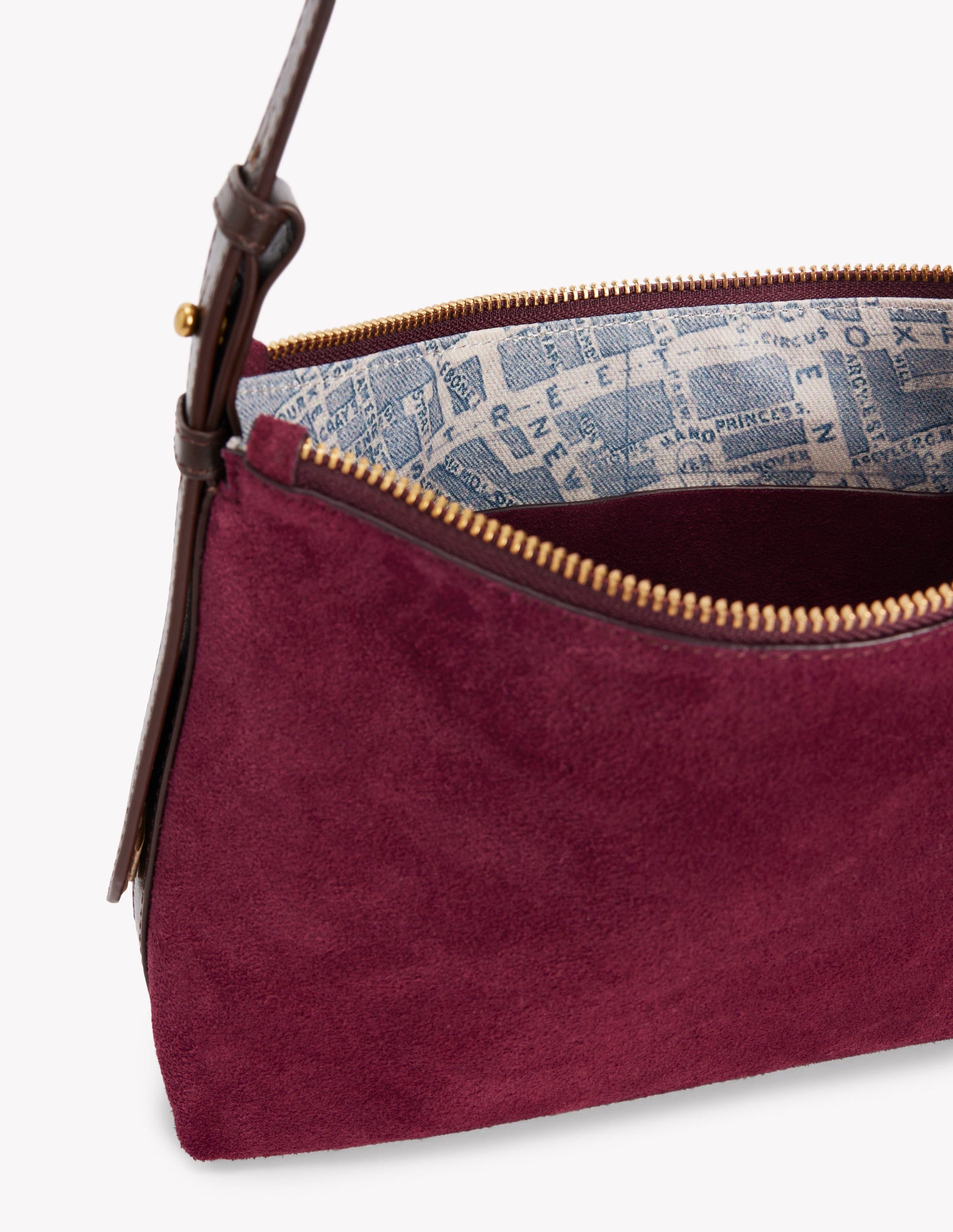 Allegra Slouchy Small Bag-Burgundy-5