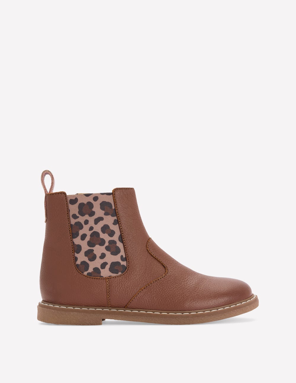 Chelsea Boots-Tan Leopard - Image 1