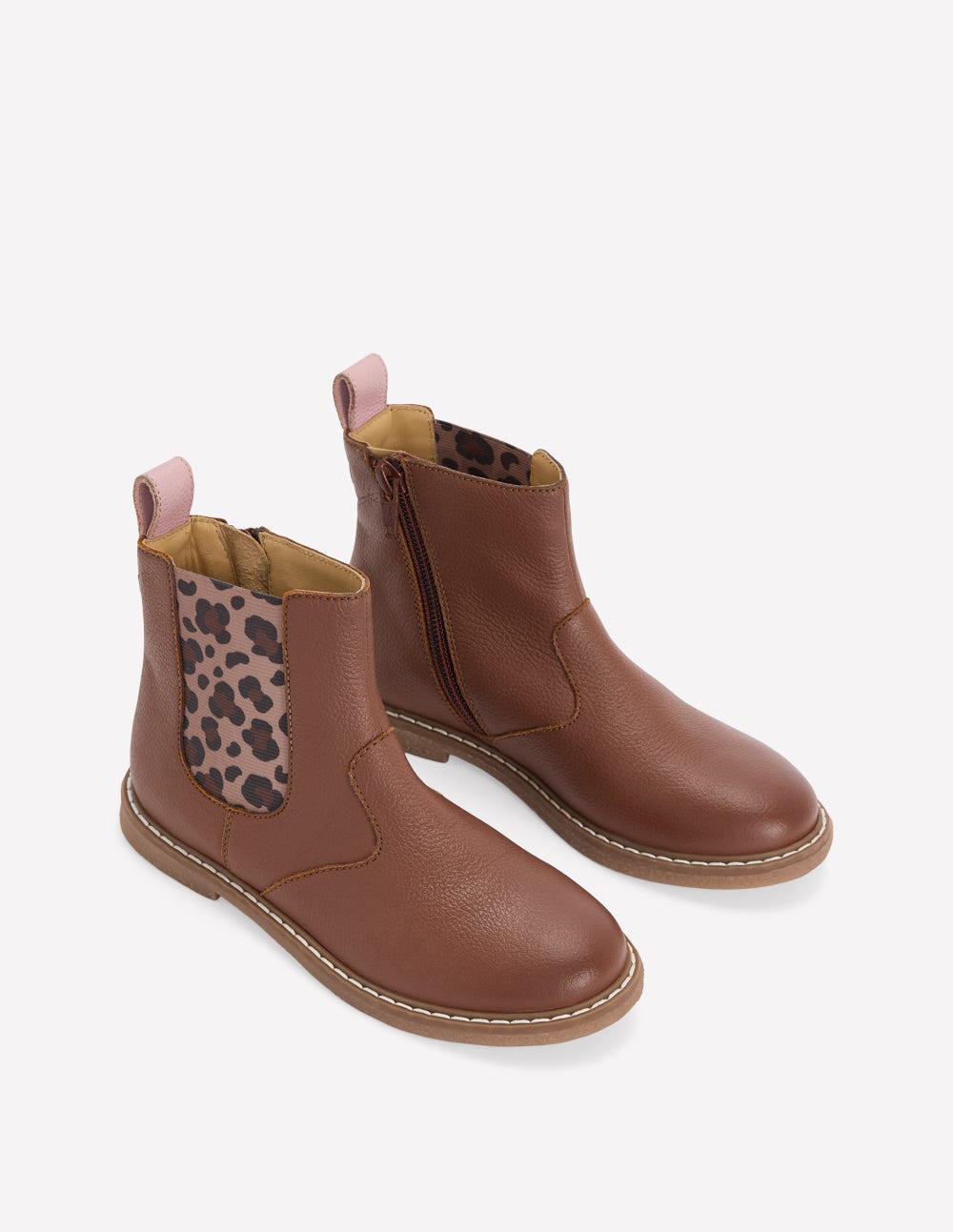 Chelsea Boots-Tan Leopard - Image 2