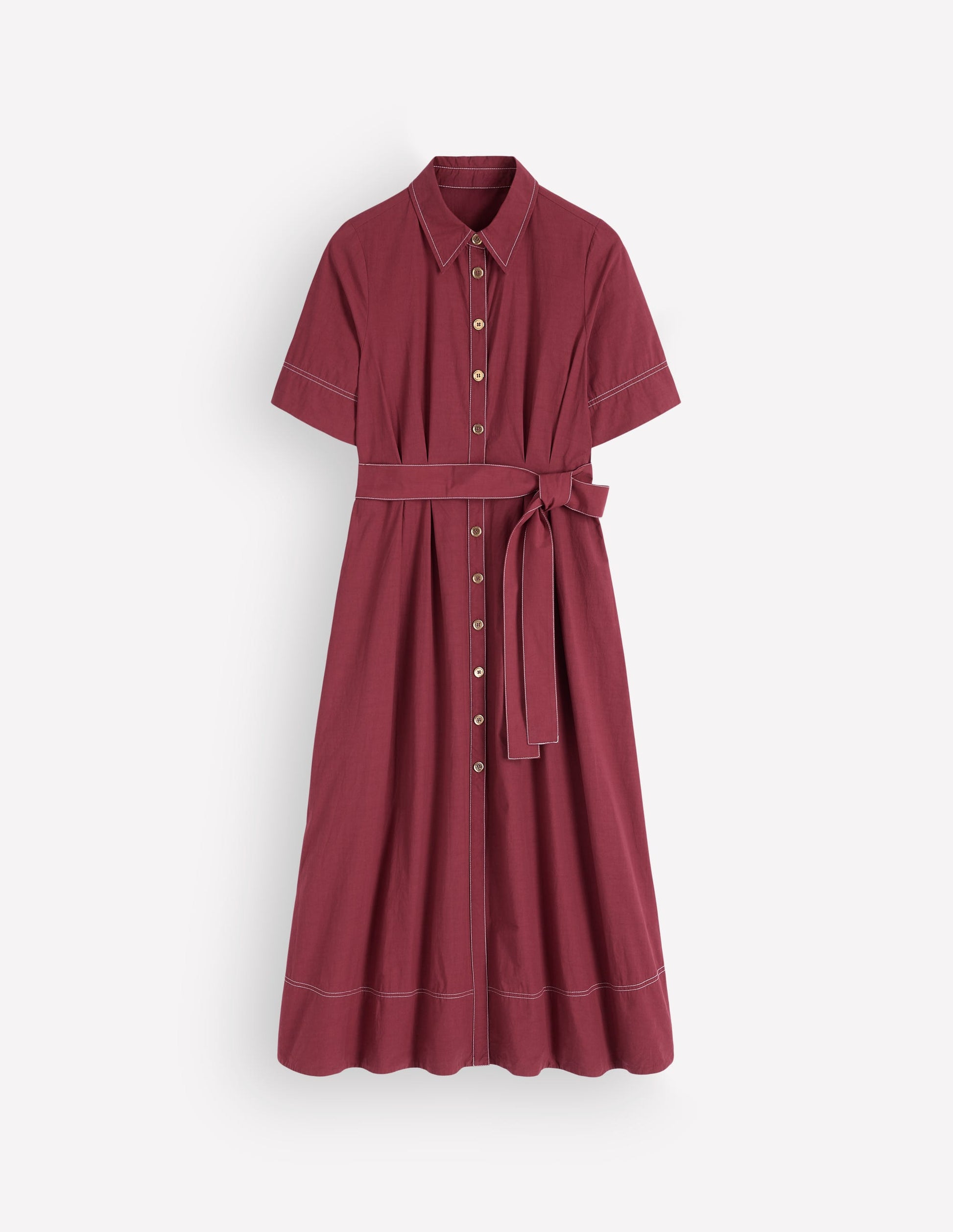 boden shirt dress sale Boden Women's Sarah Cotton Midi Shirt Dress in Pink