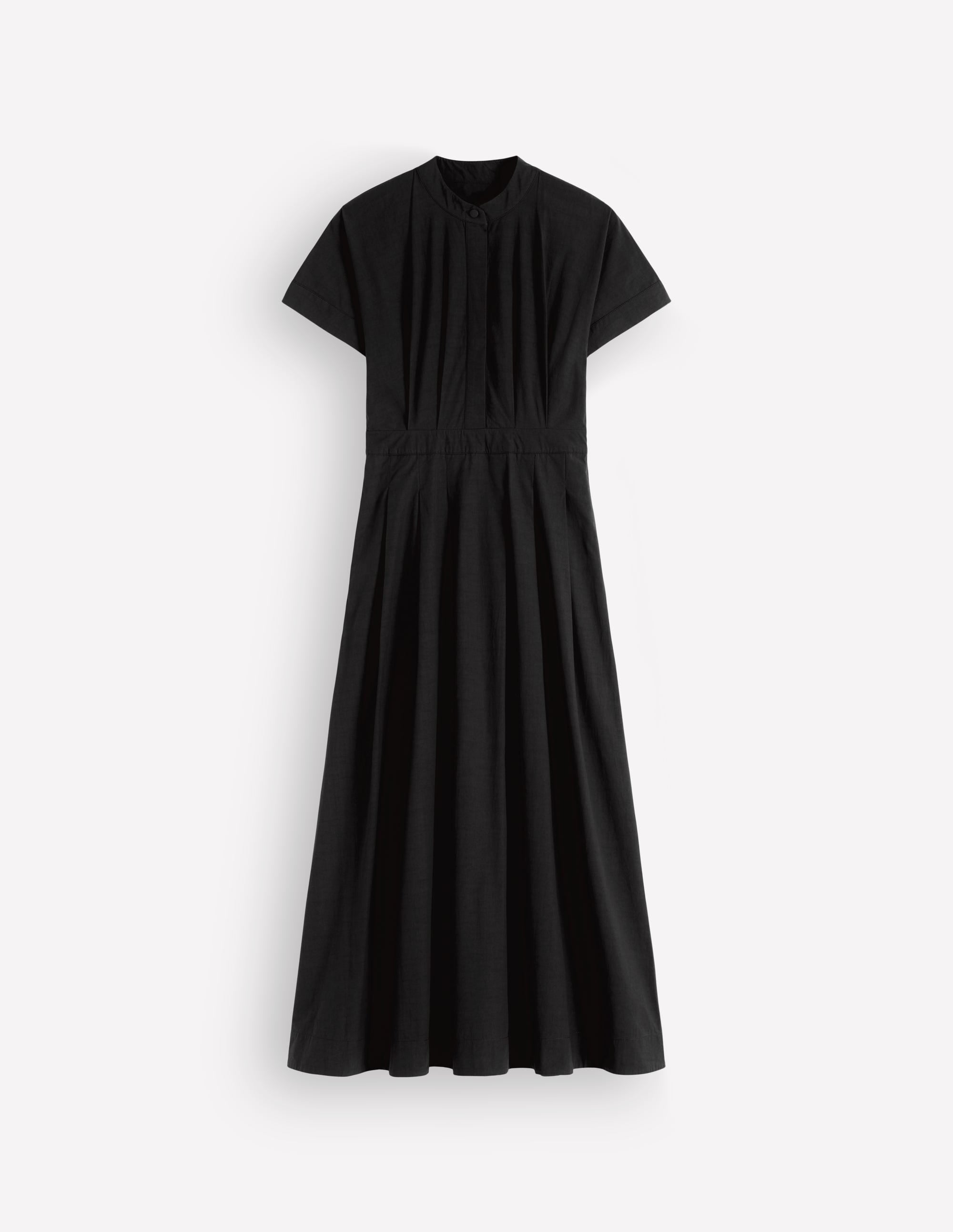 Grown On Sleeve Midi Dress-Black - Image 5