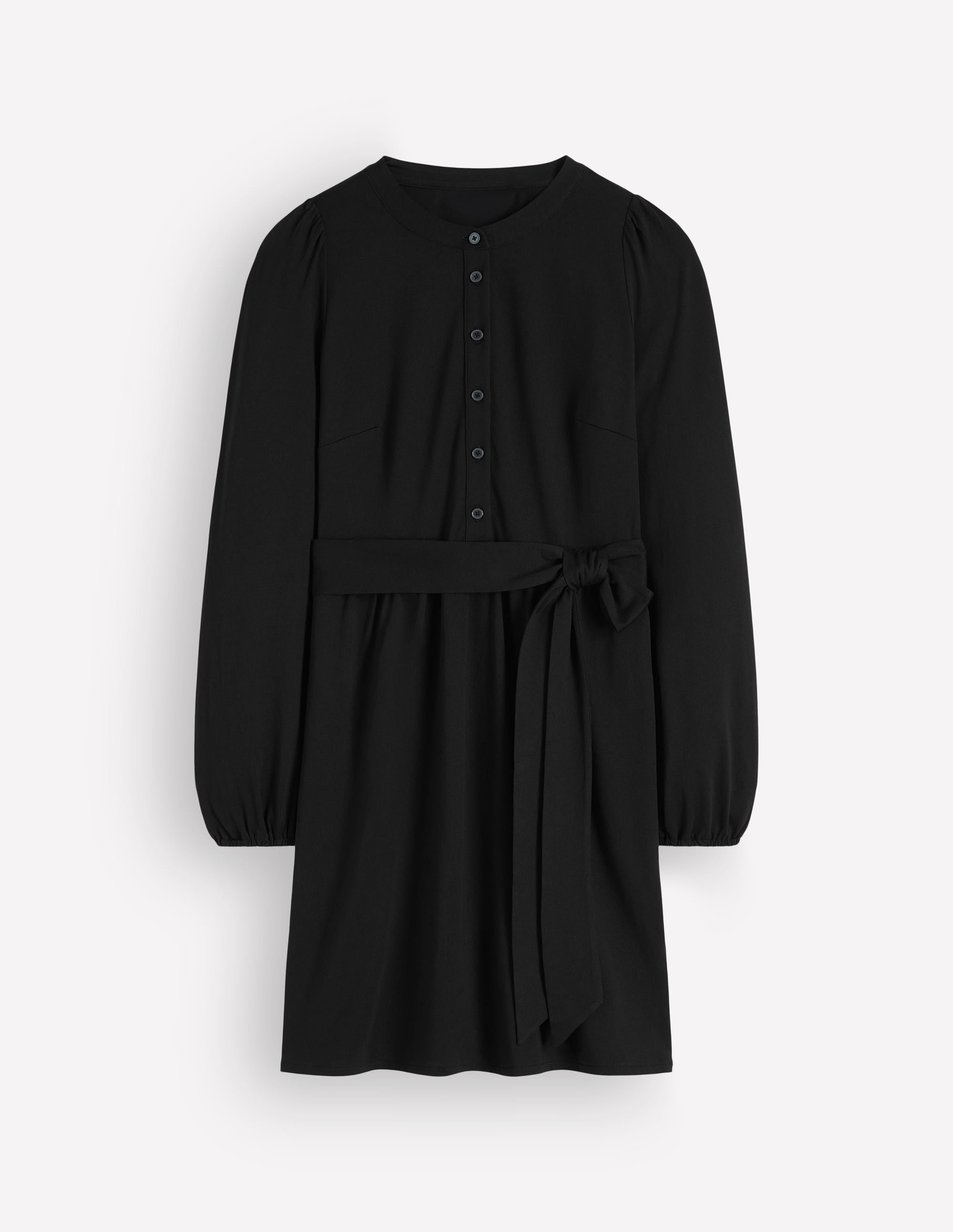 Adele Belted Jersey Dress - Black | Boden USA