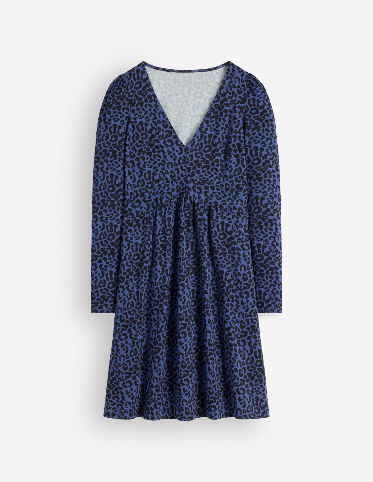 Briony Jersey Short Dress-Zodiac Purple, Leopard Fields - Image 5