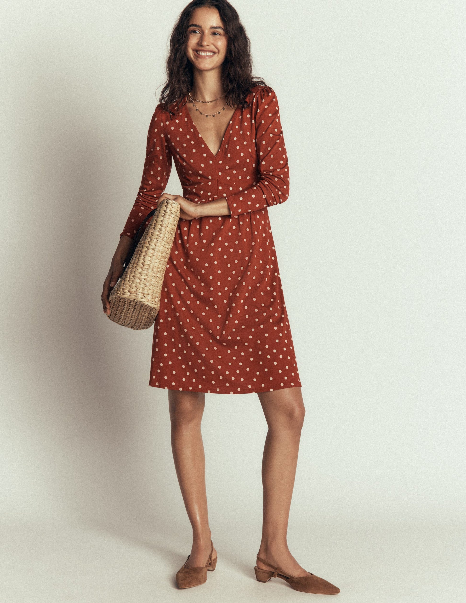 boden fall dress Boden Women's Mae Linen Blend Shirt Dress in Blue