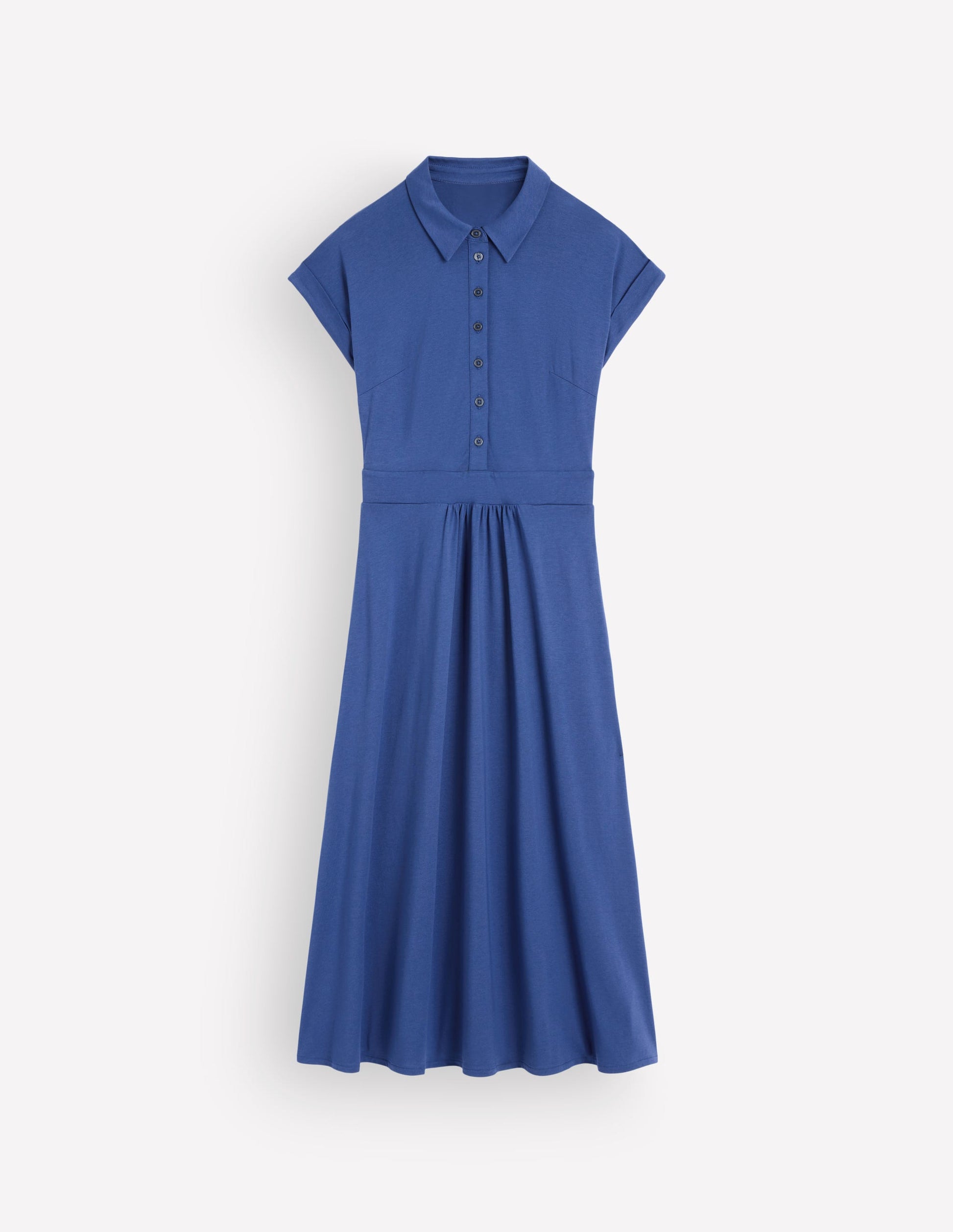 blue blouse dress Boden Women's Fae Jersey Shirt Dress in Blue