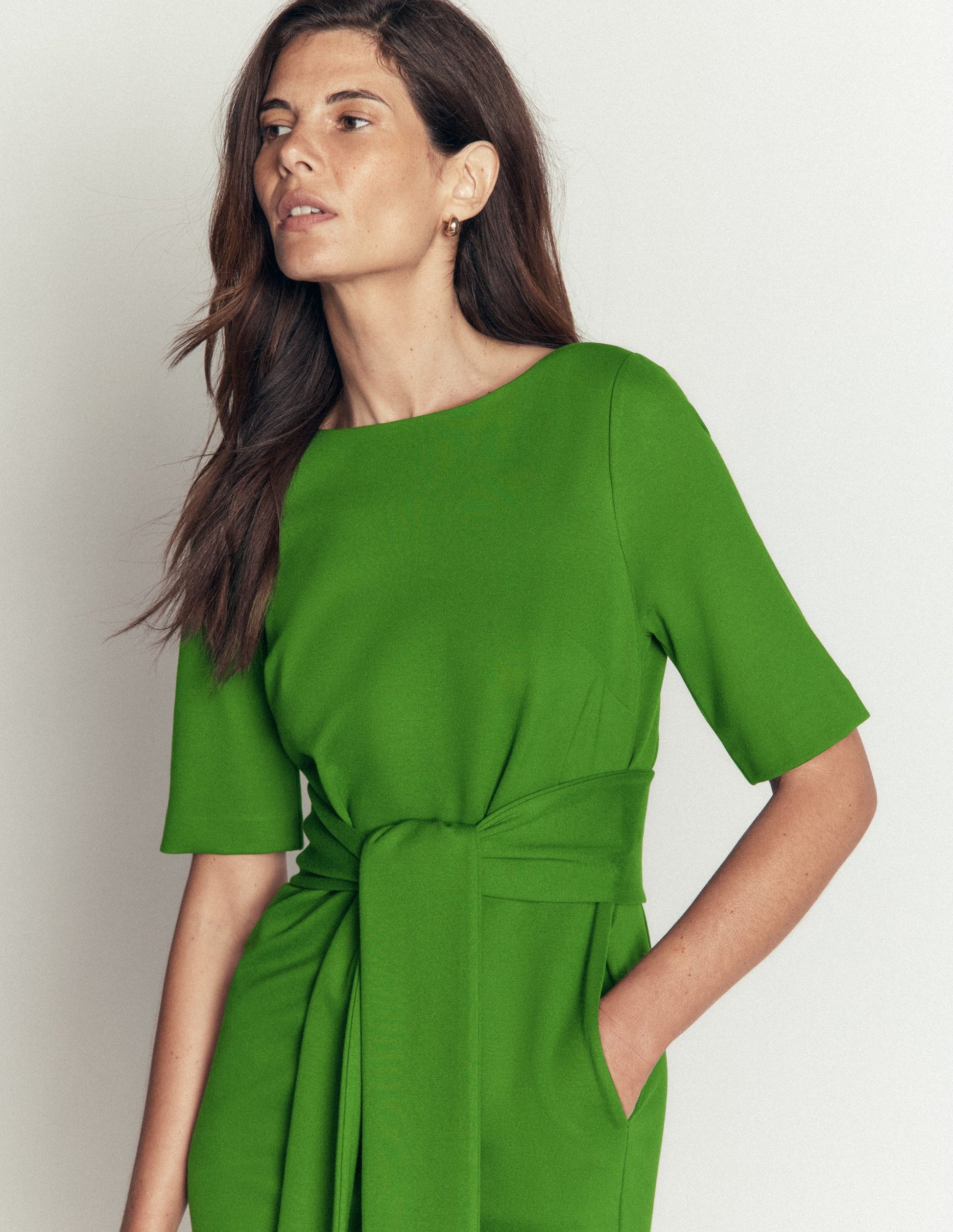 ponte dress women Boden Women's Belted Midi in Green perfect.60% Rayon35% Nylon5% ElastaneMachine Style:Chic White with Purse long sleeve mermaid prom gown Cringe Fashion OOTD Inspiration