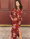 Louise Cord Midi Shirt Dress-Arabian Spice, Flecked Bunch