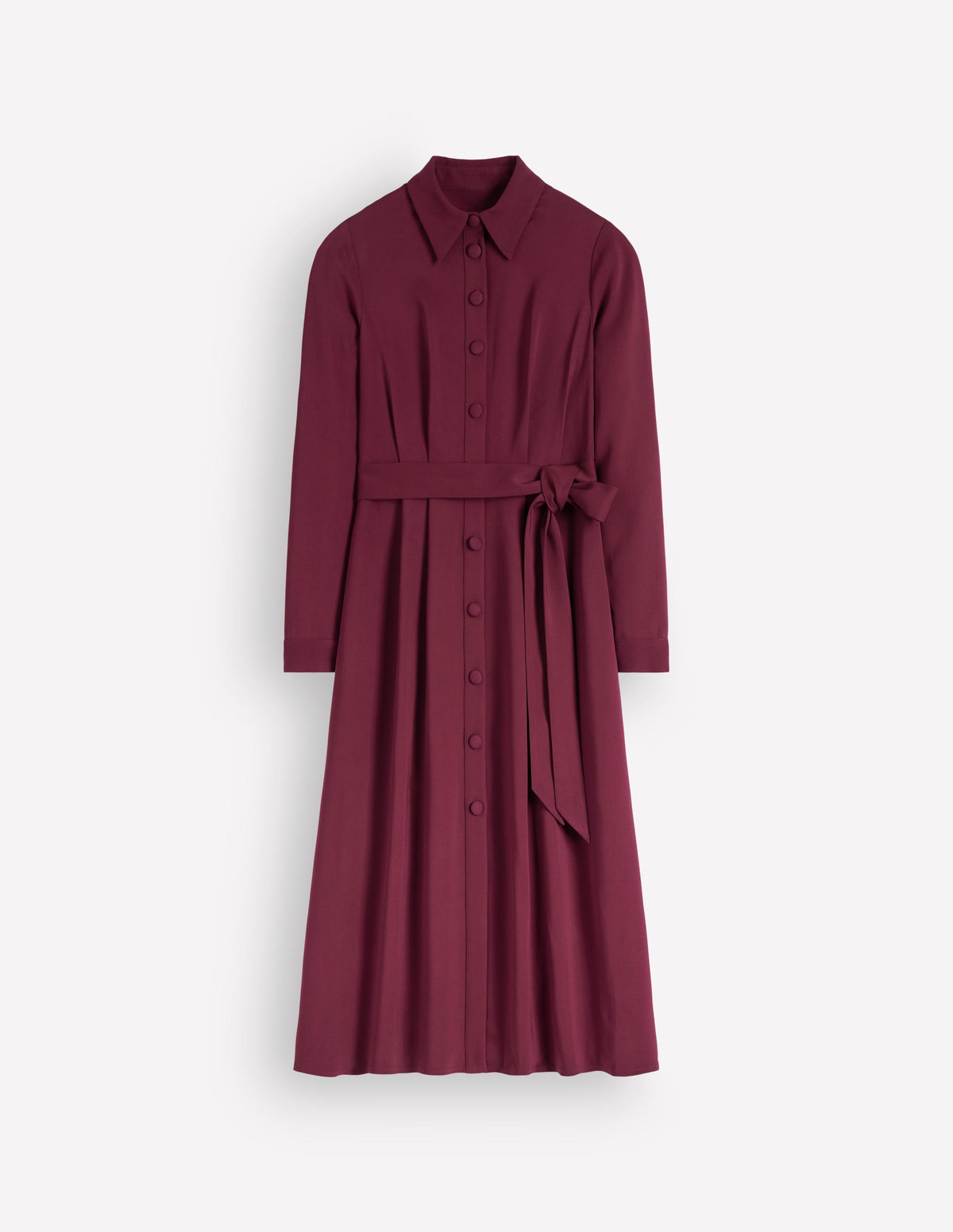 Kate Pleated Shirt Dress-Deep Wisteria - Image 6