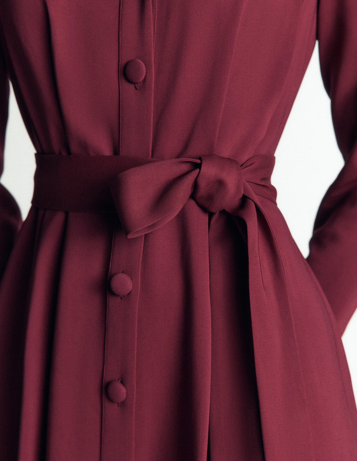 Kate Pleated Shirt Dress-Deep Wisteria-4