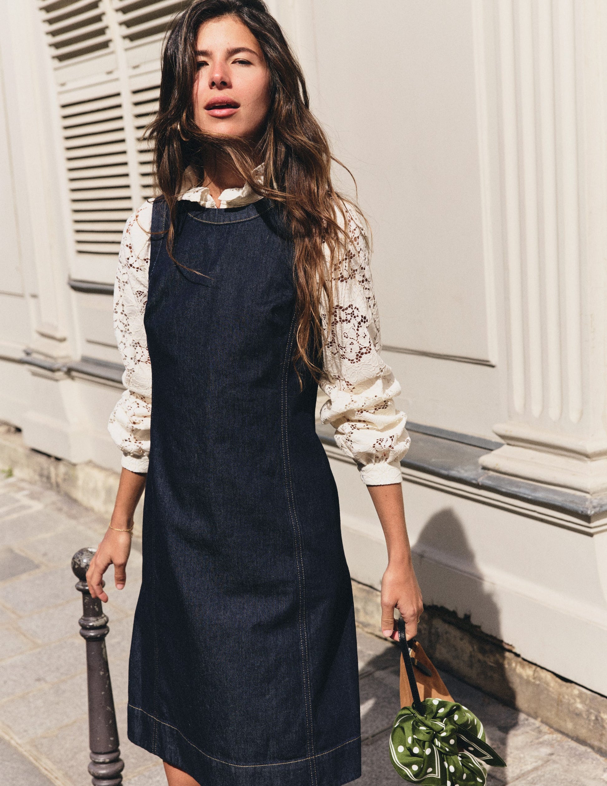 Lou Denim Shift Dress-Indigo Denim-1