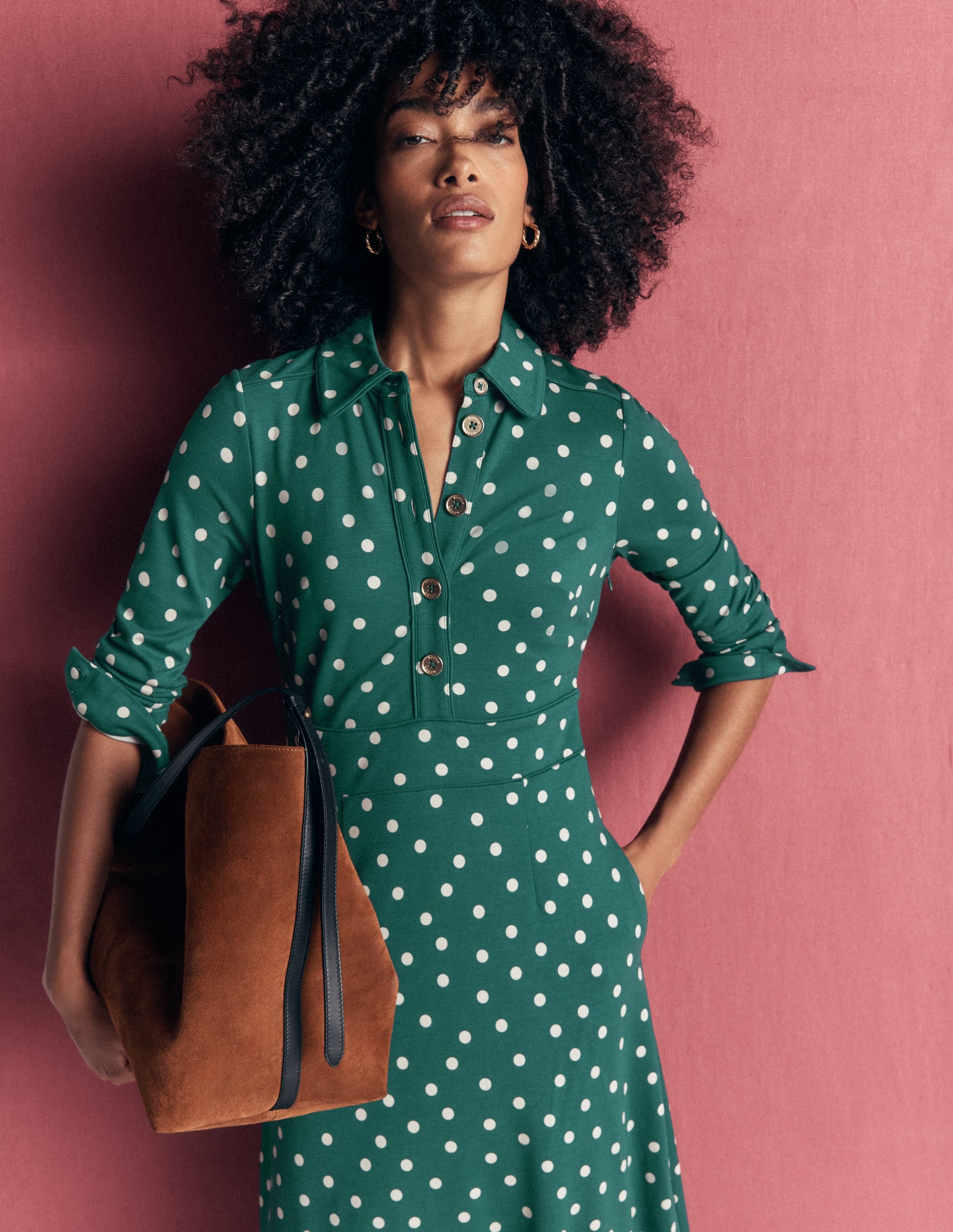 Etta Piping Detail Ponte Dress - Midnight Teal, Boden Spot | Boden USA
