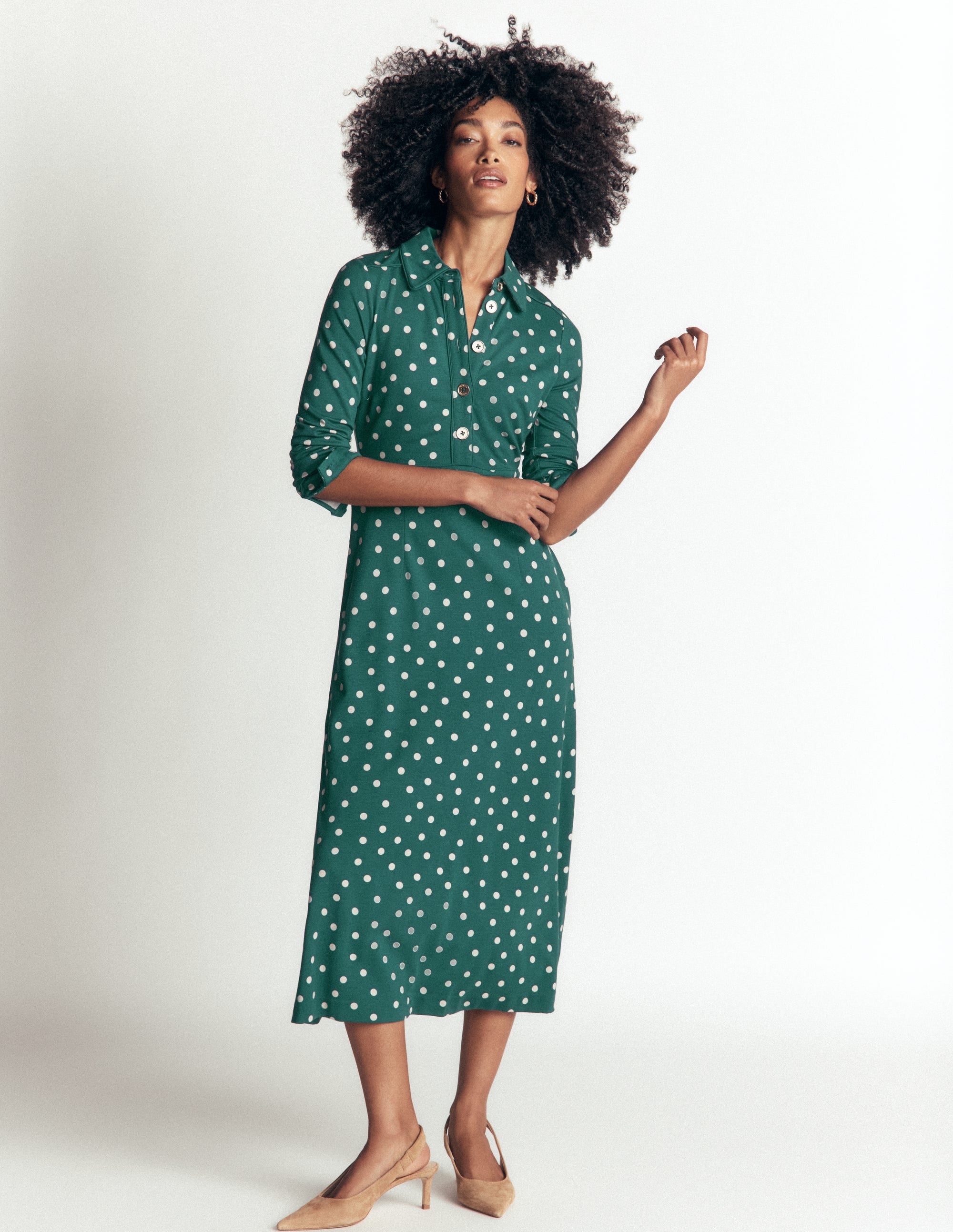 Etta Piping Detail Ponte Dress - Midnight Teal, Boden Spot | Boden USA