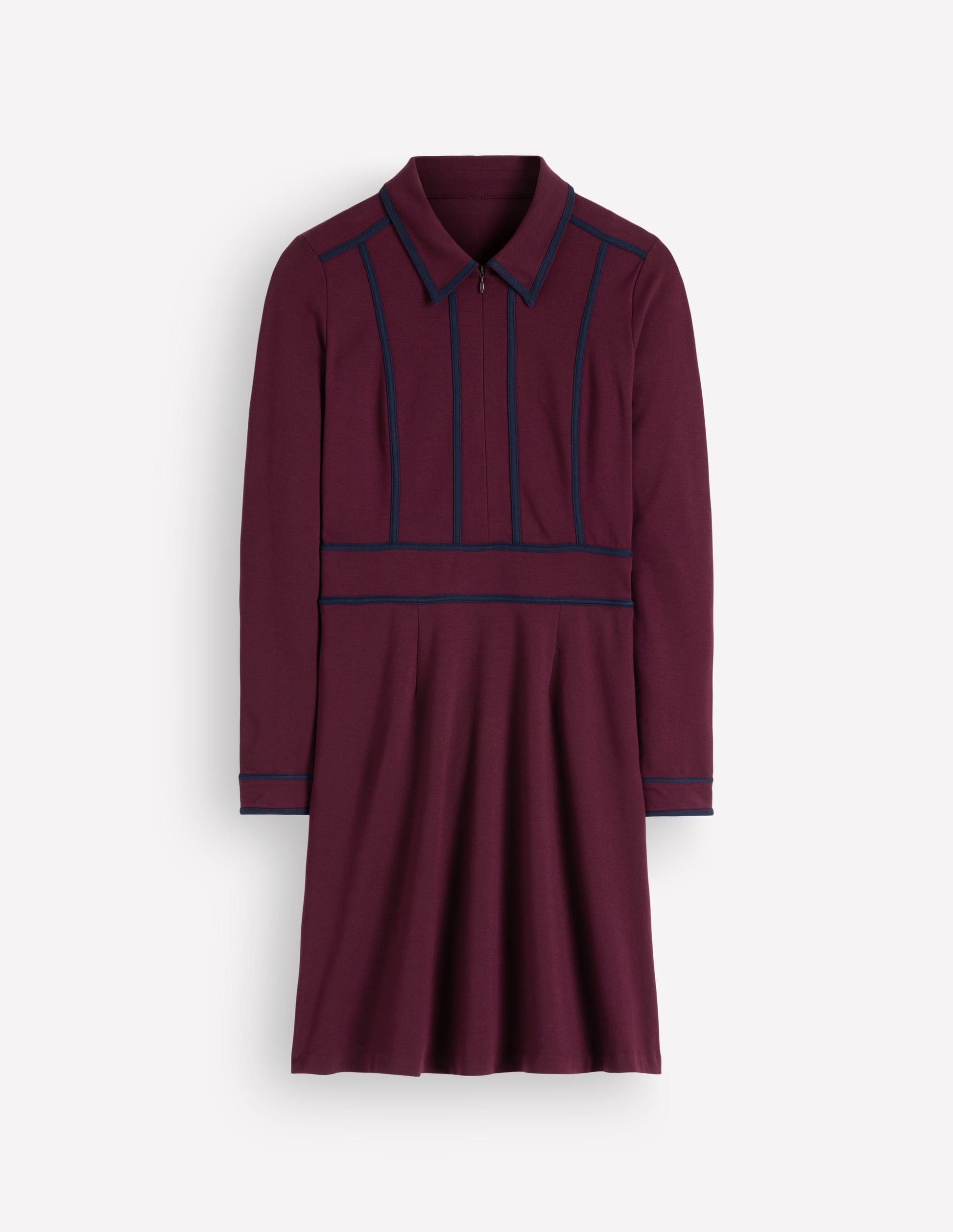 Boden Women's Ula Ponte Short Dress in Purple