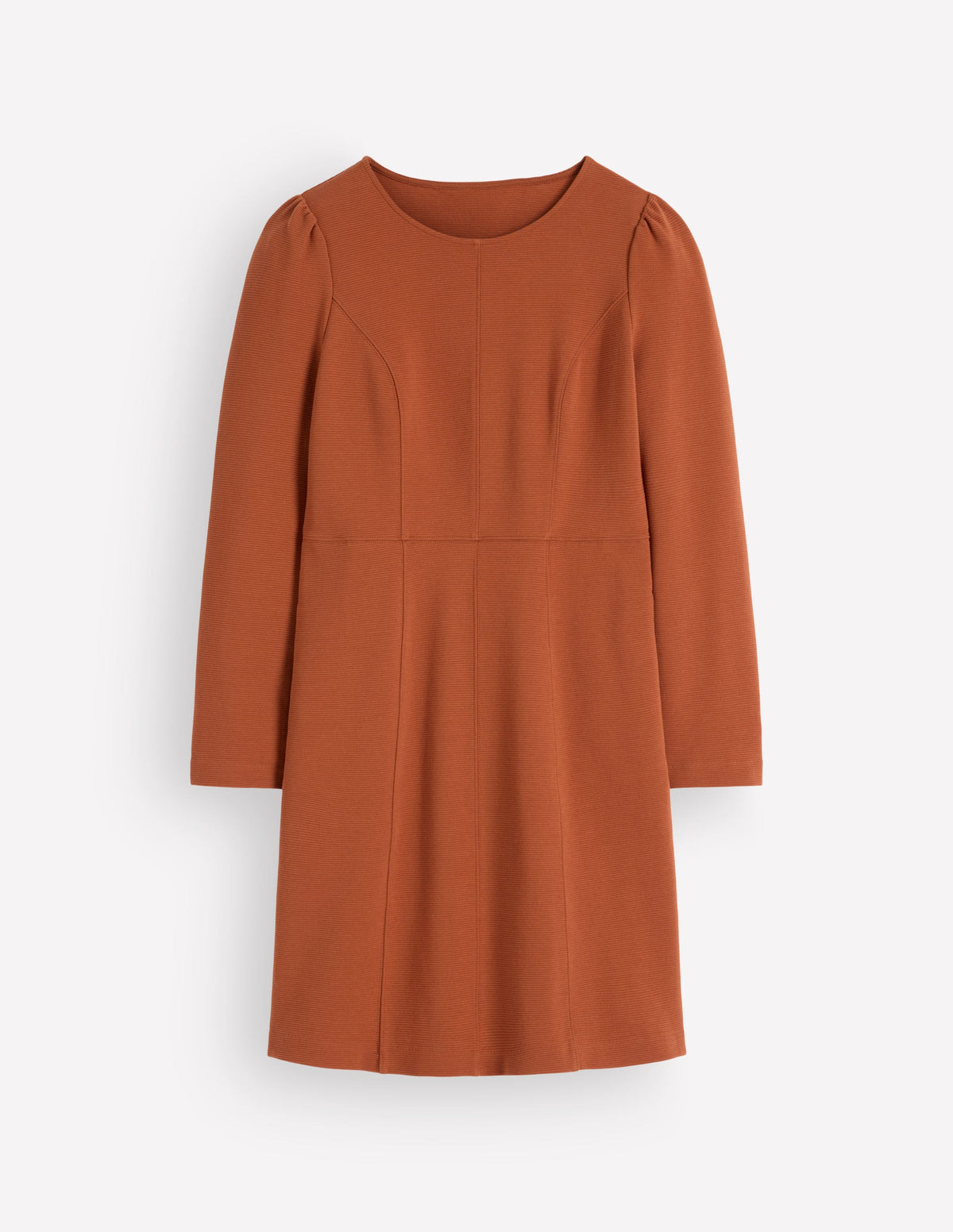 Marla Seamed Ottoman Dress-Gingerbread - Image 6