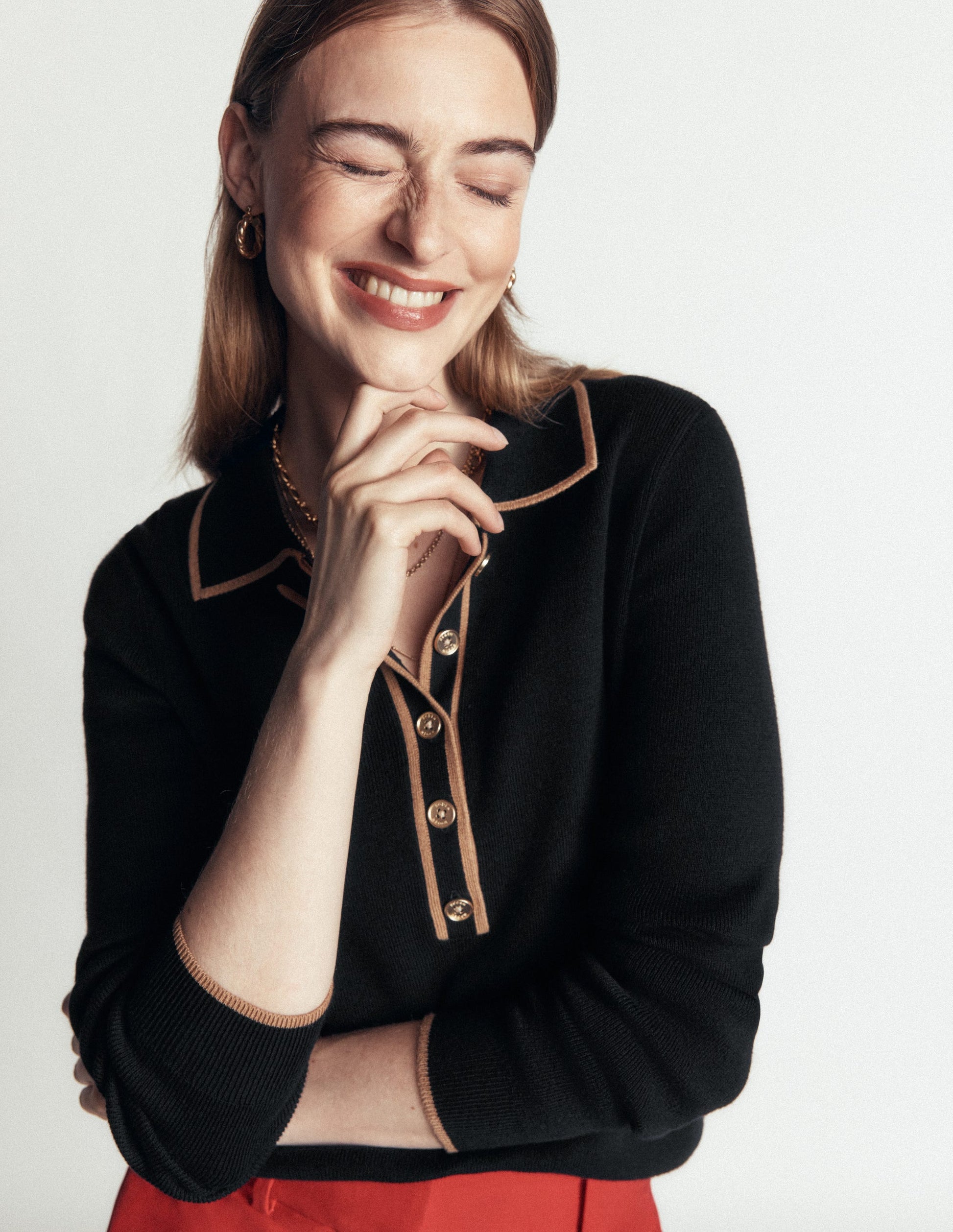 Liz Henley Sweater-Black-2