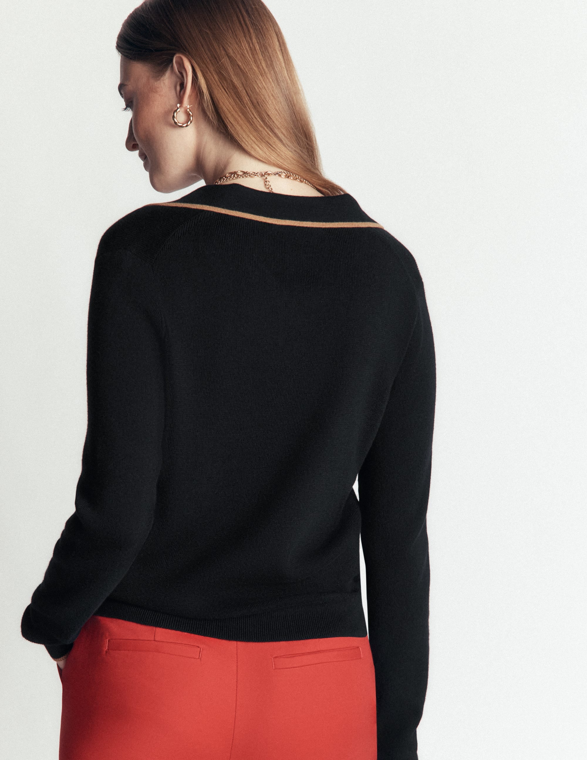 Liz Henley Sweater-Black - Image 3