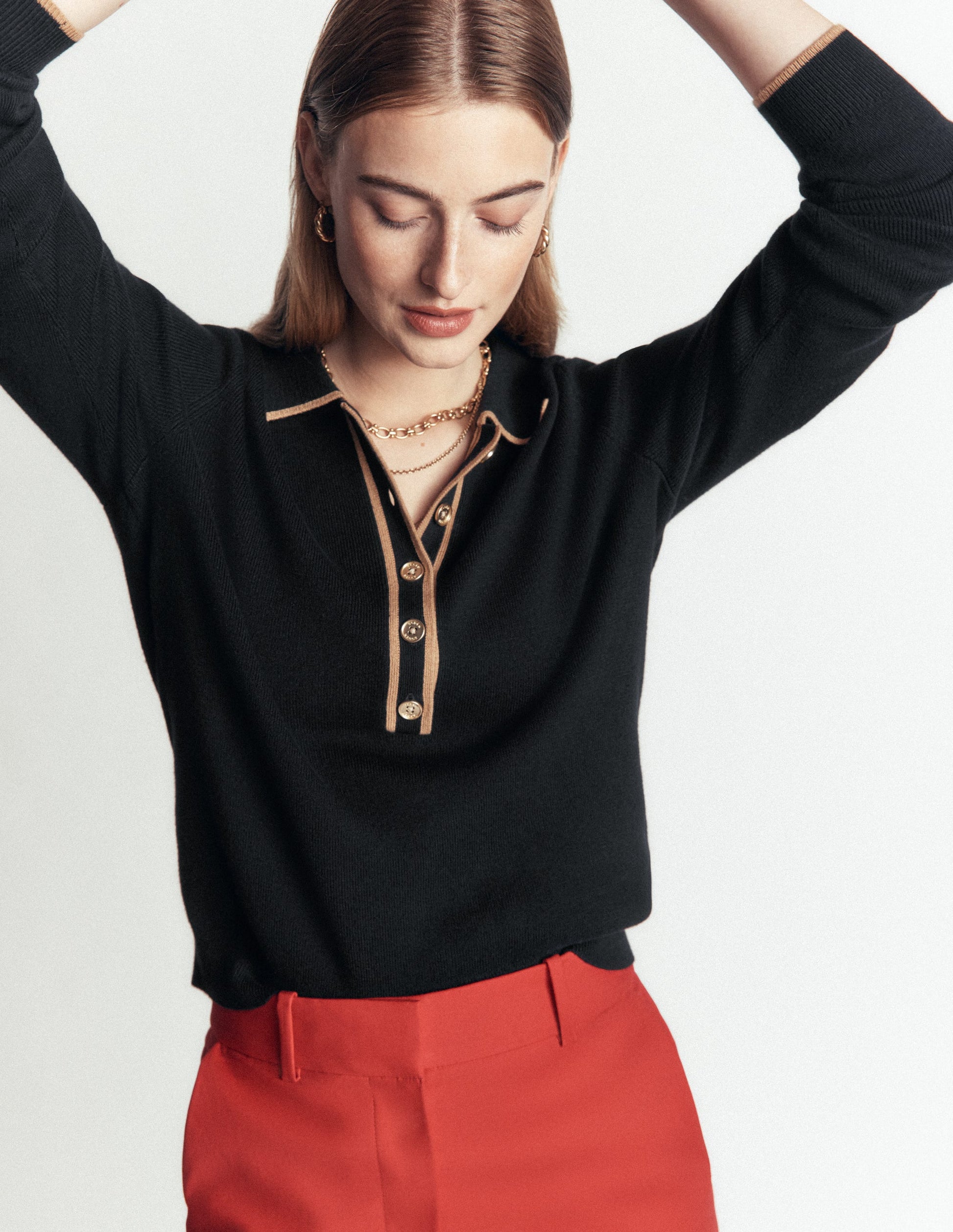 Liz Henley Sweater-Black-4