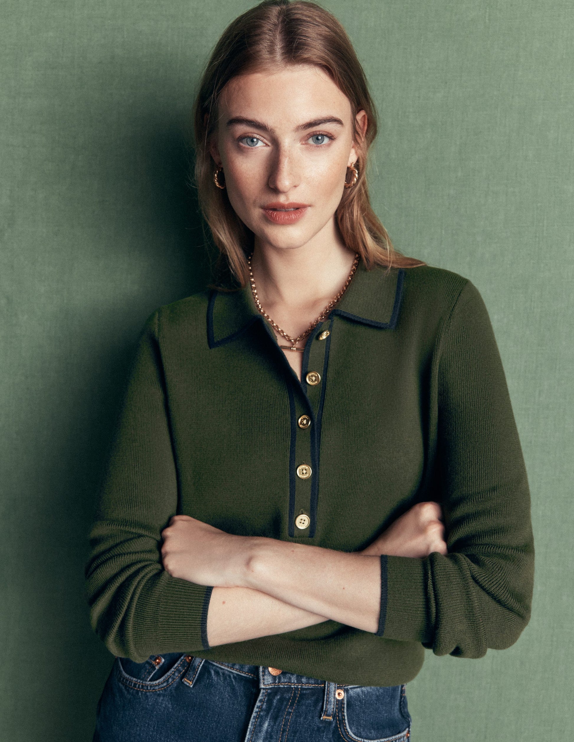 Liz Henley Sweater-Forest Glade-1