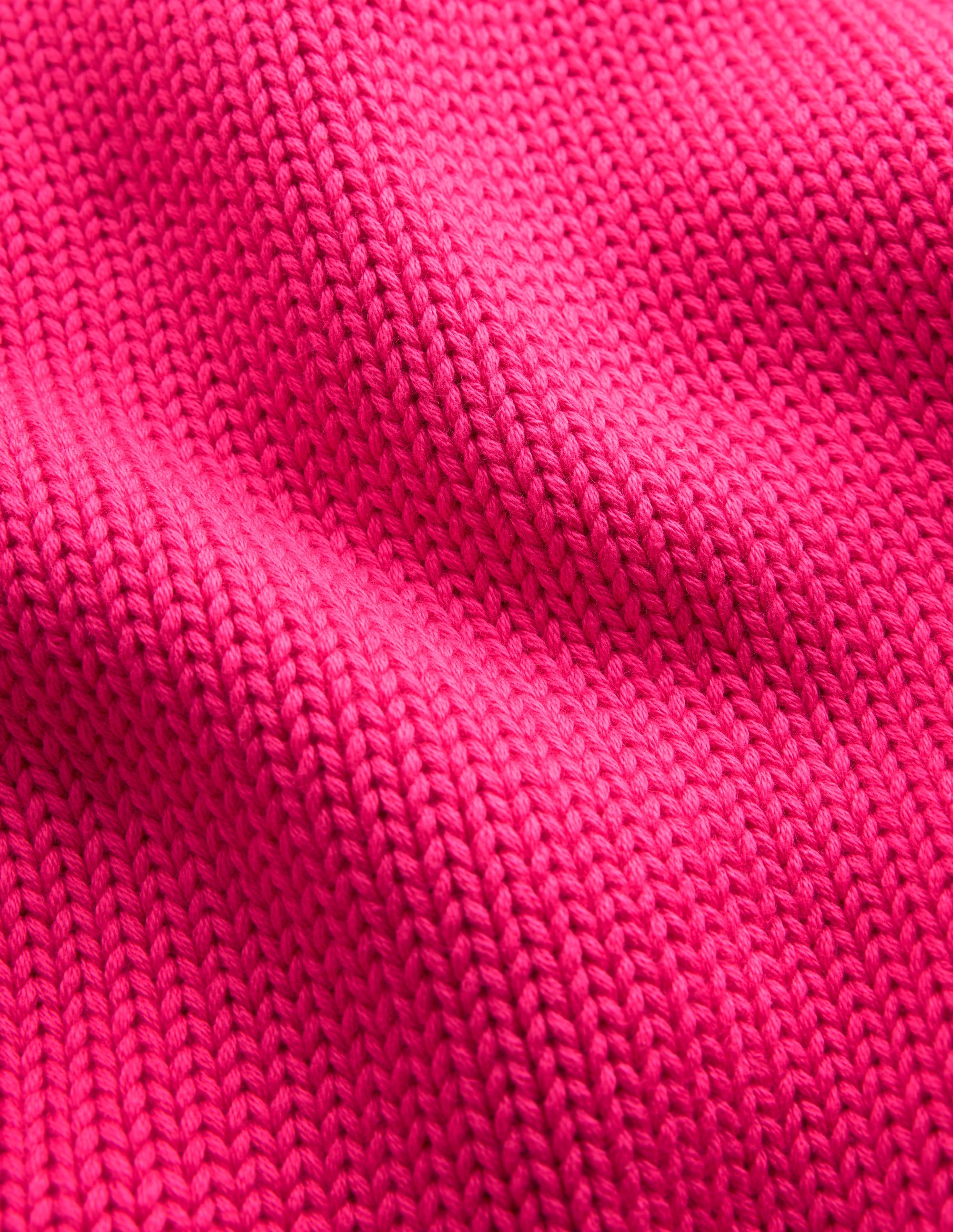 Lucy Chunky Cotton Sweater-Pink peacock - Image 6