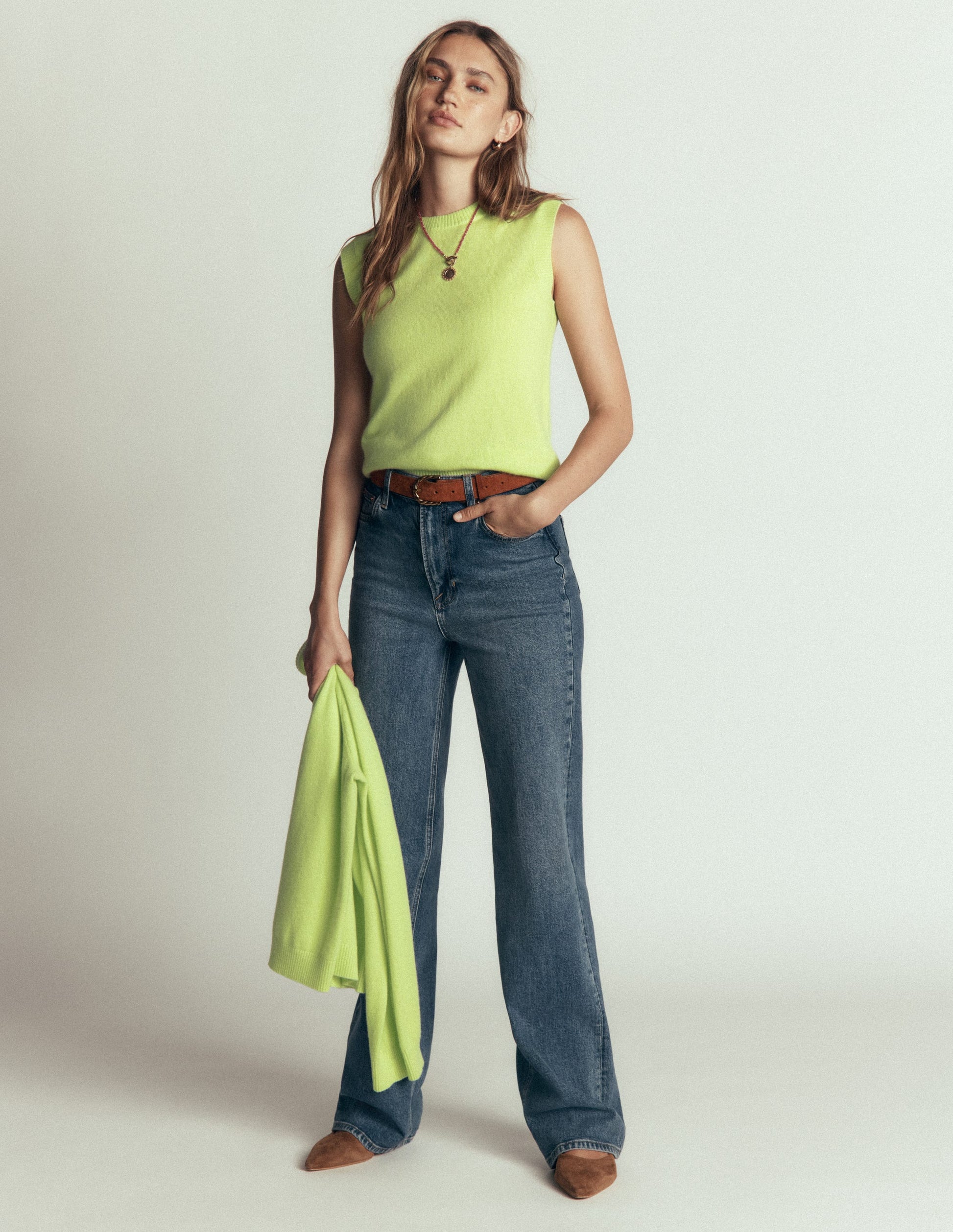 Elsie Cashmere Tank-Sweet Mint-5