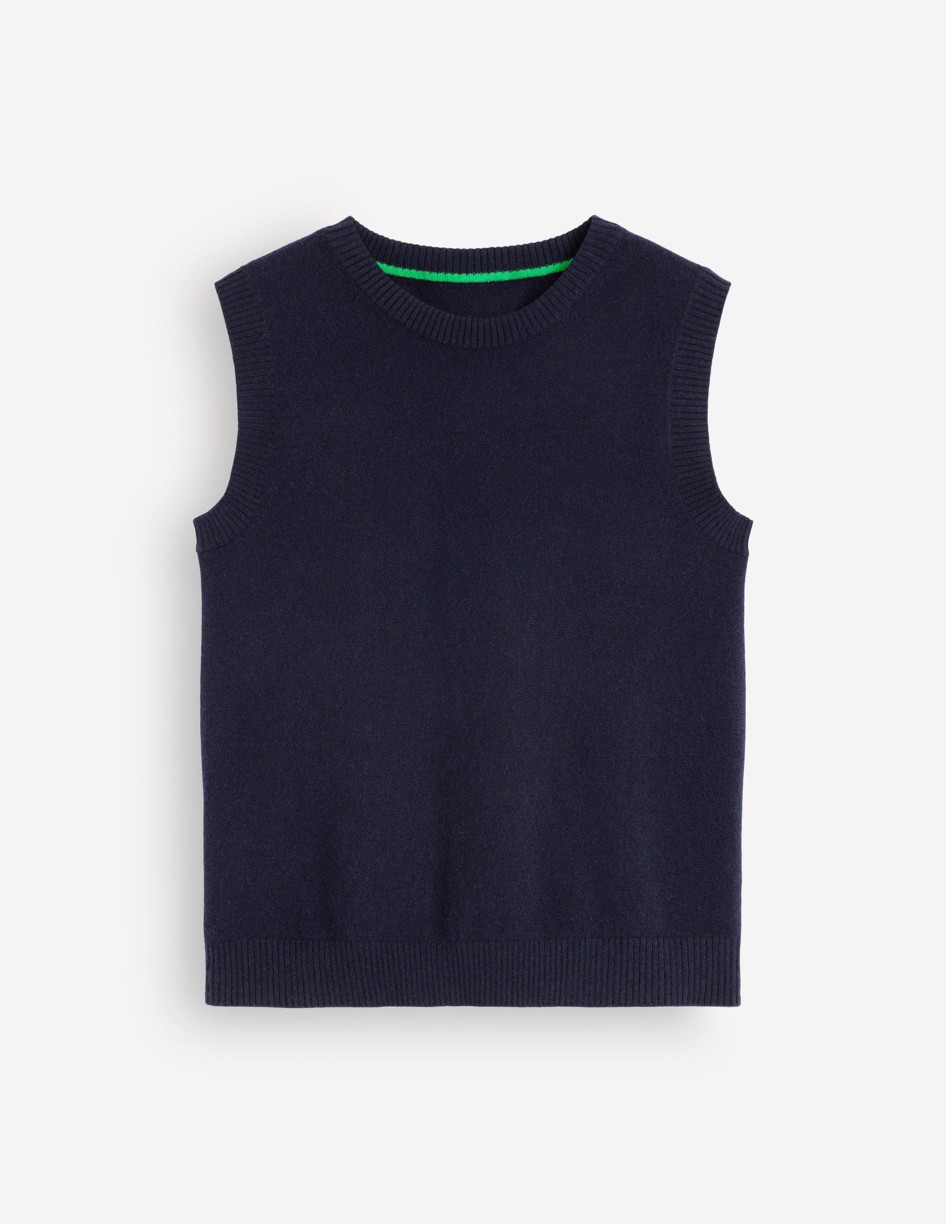 Elsie Cashmere Tank-Navy-5