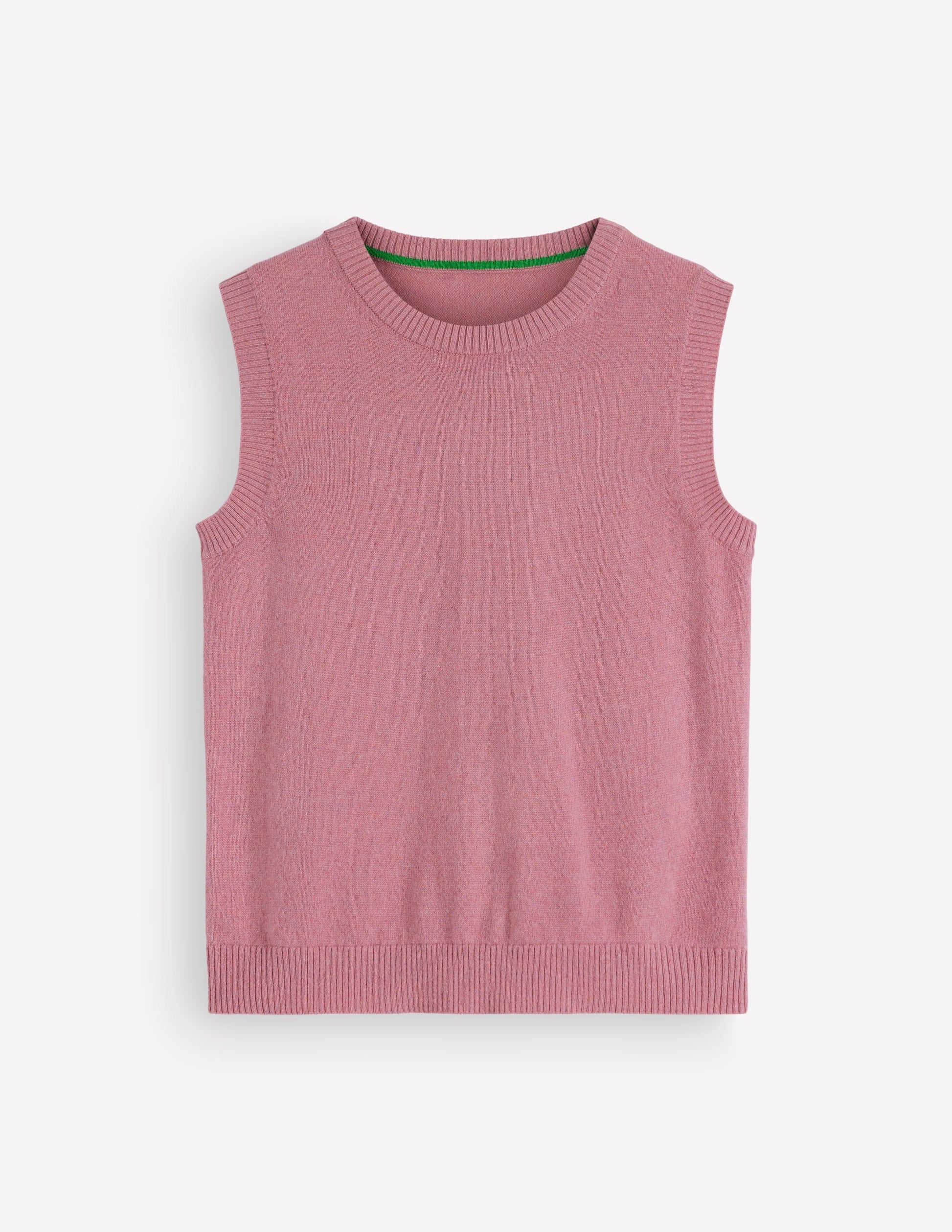 Elsie Cashmere Tank-Pink Heather-6
