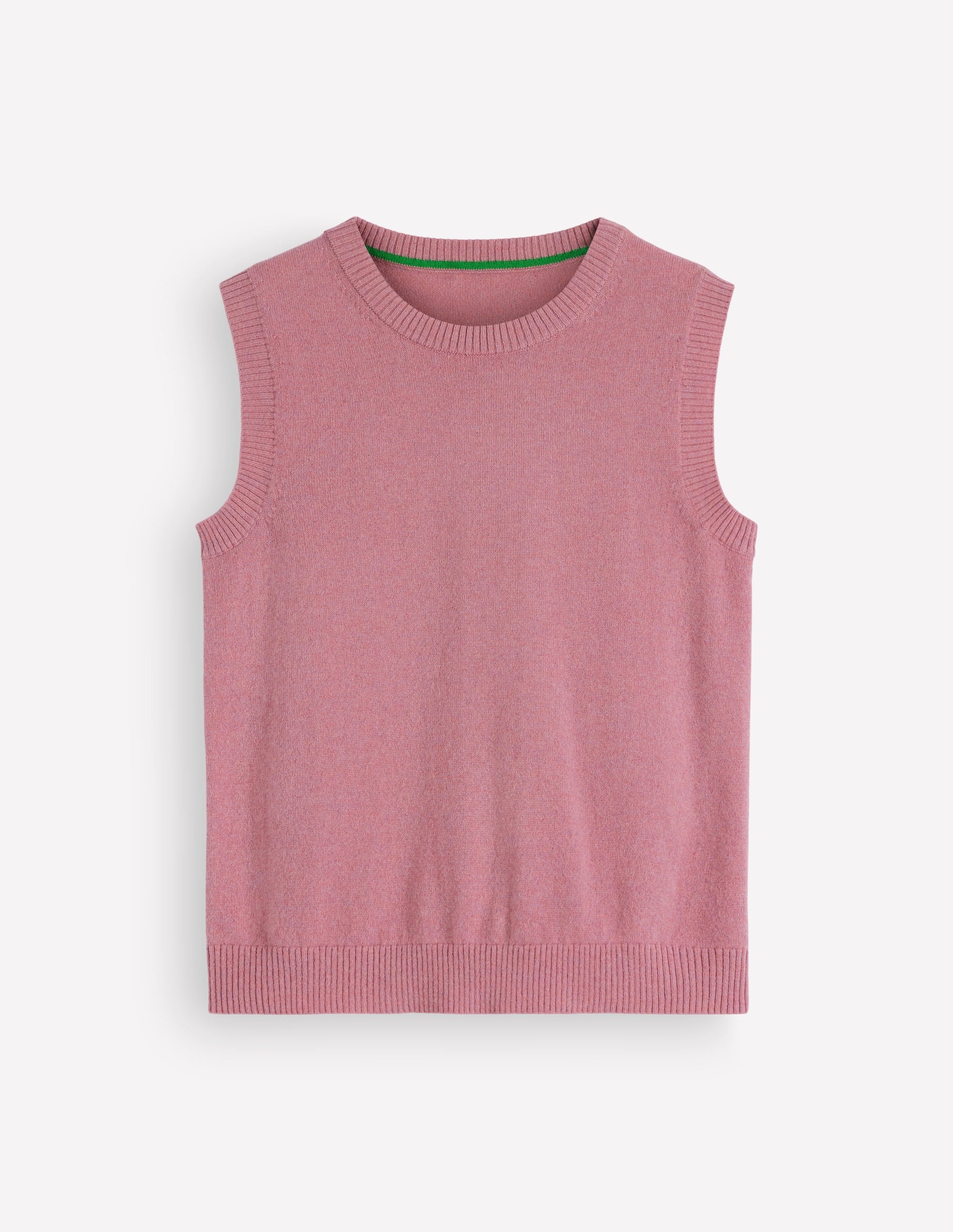 Elsie Cashmere Tank-Pink Heather - Image 6