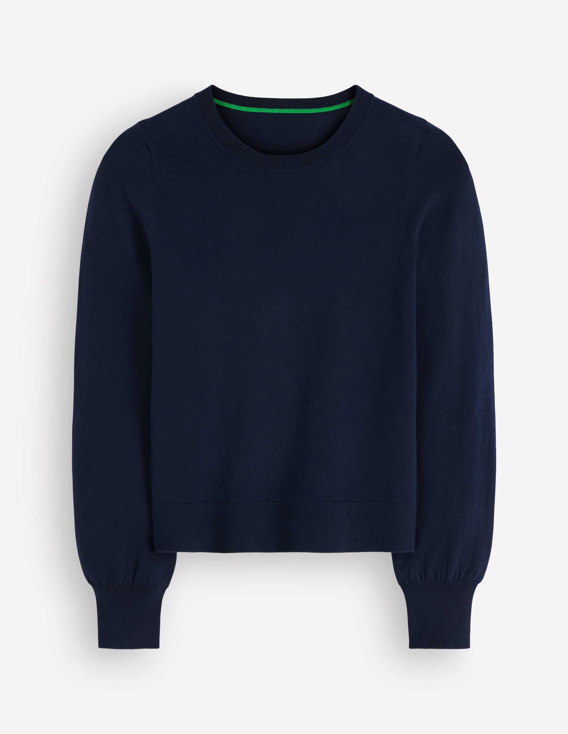 Camilla Cotton Crew Jumper-Navy-7
