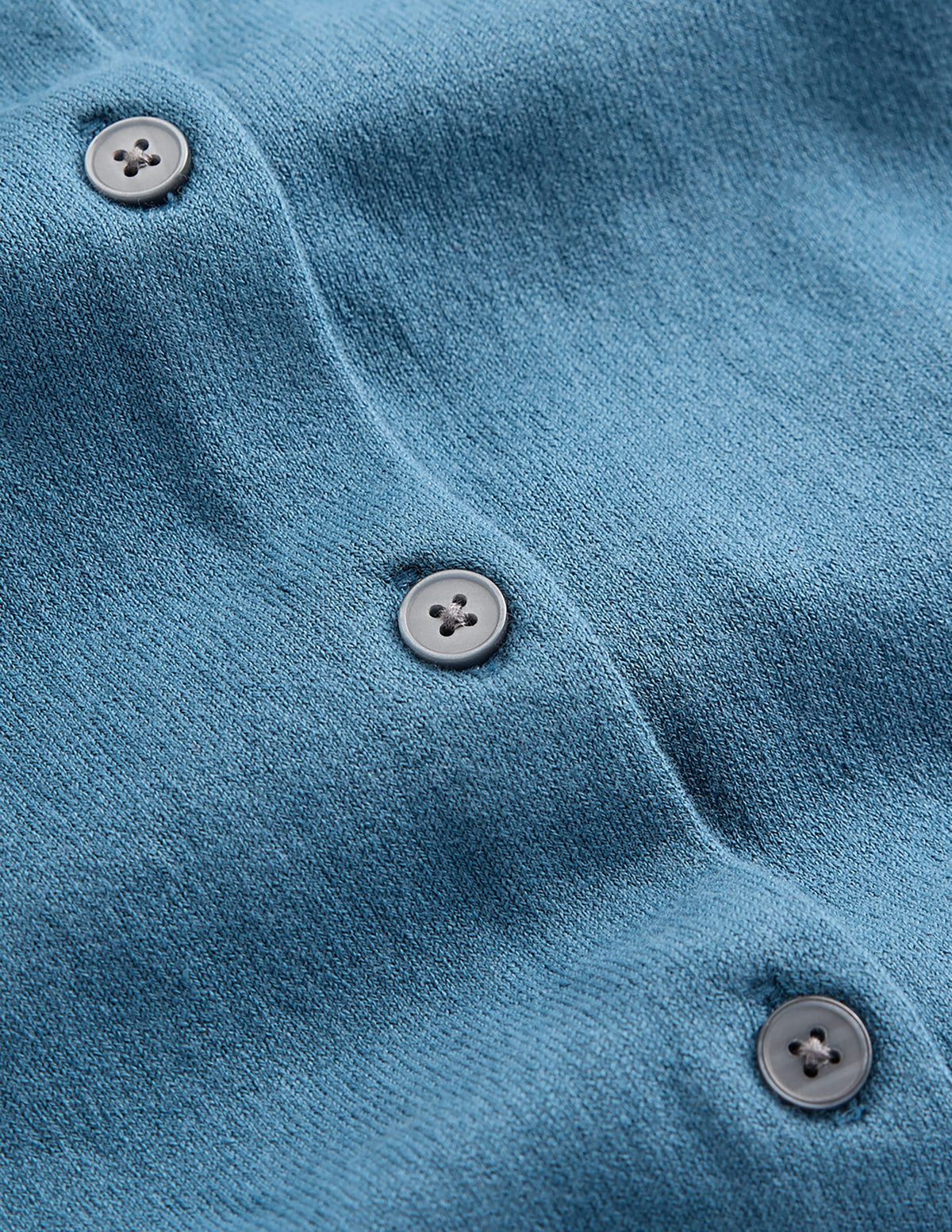 Camilla Cotton Crew Cardigan-Storm Blue-5