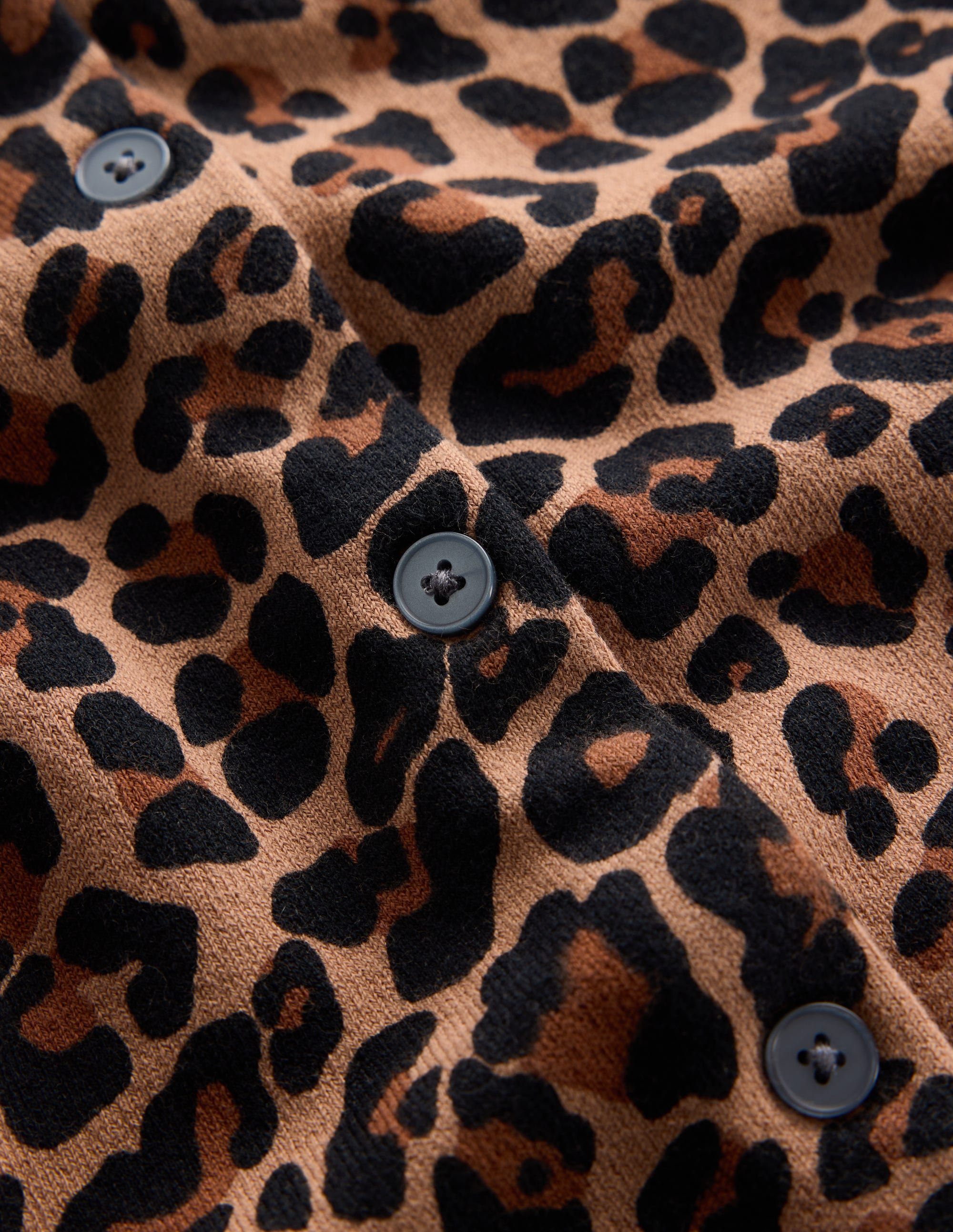 Camilla Cotton Crew Cardigan-Camel, Animal Fields - Image 6