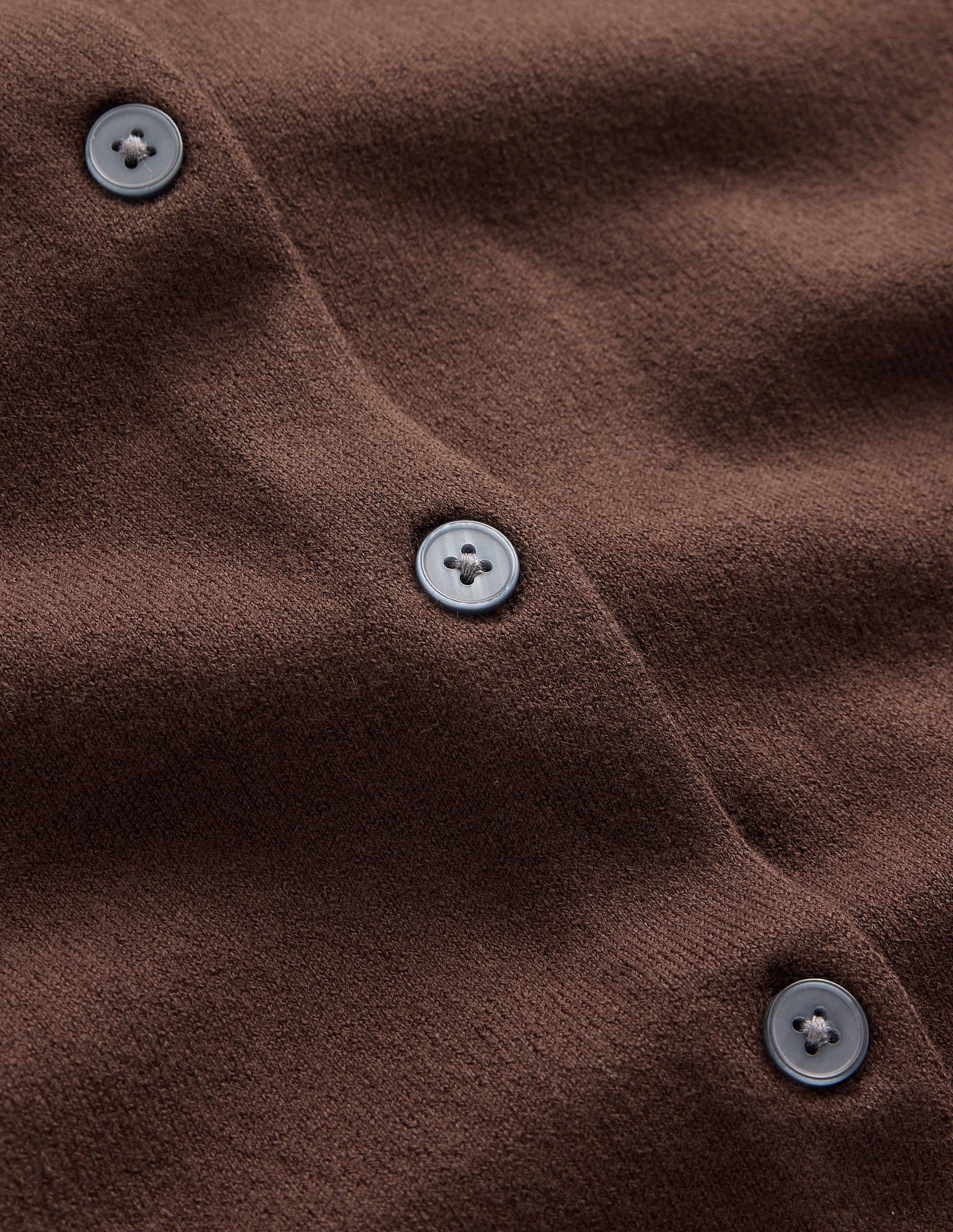 Camilla Cotton Crew Cardigan-Bitter Chocolate-7