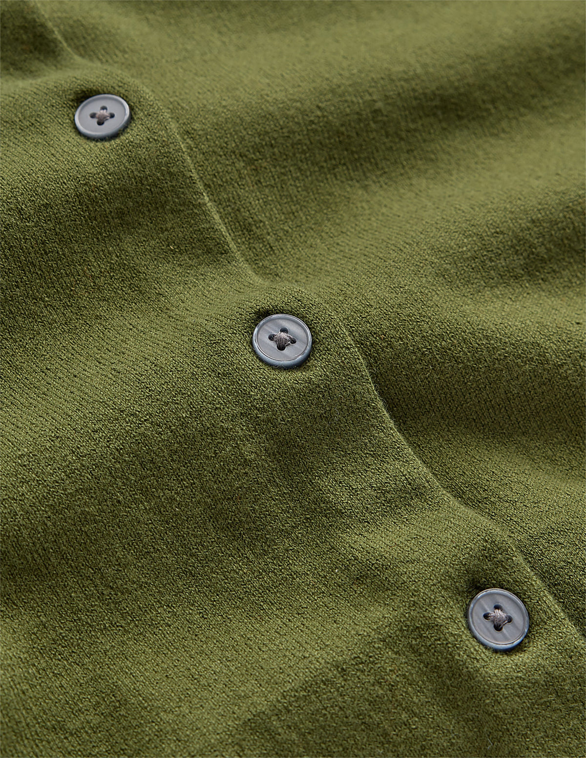 Camilla Cotton Crew Cardigan-Forest Green - Image 7
