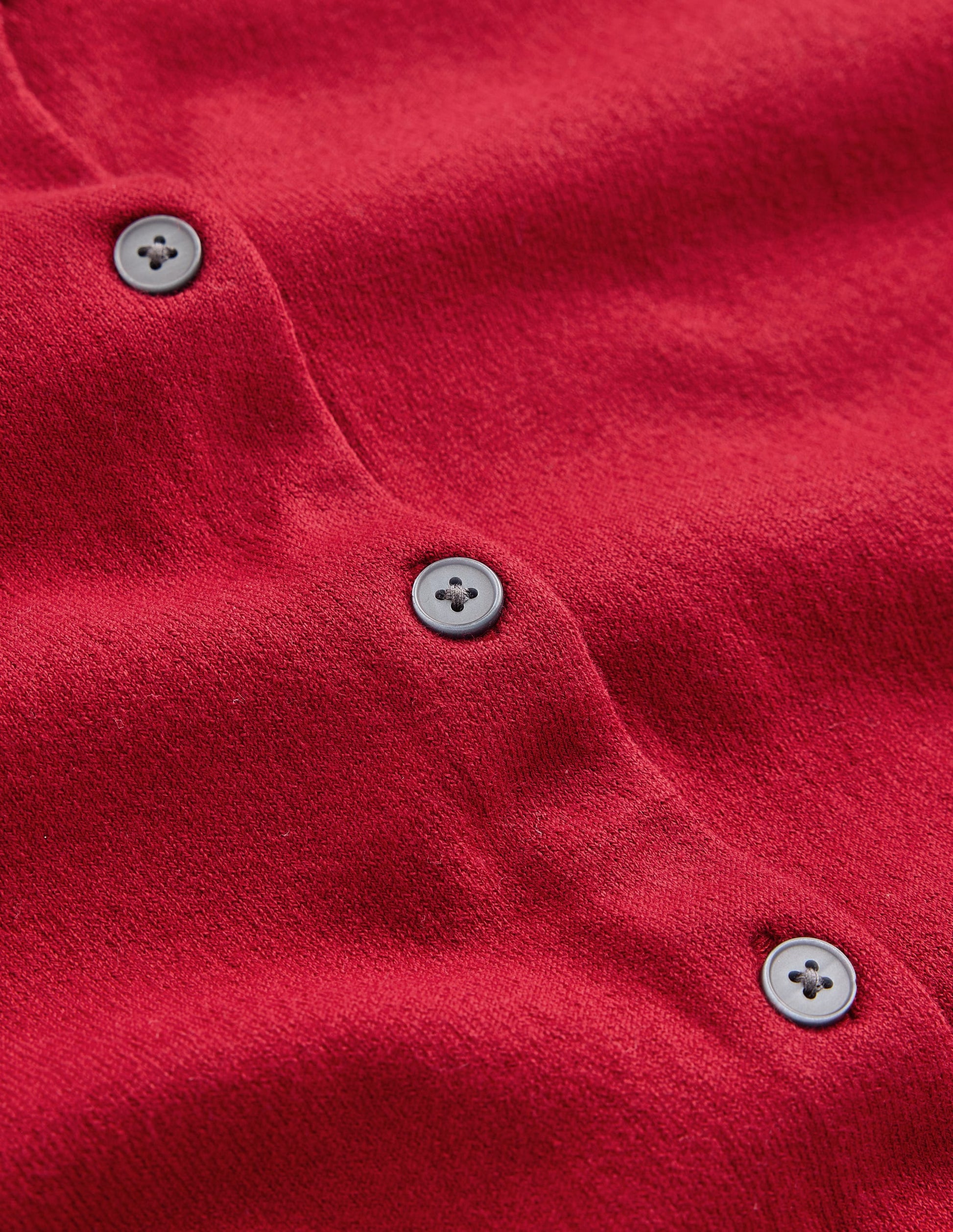 Camilla Cotton Crew Cardigan-Crimson Red-6
