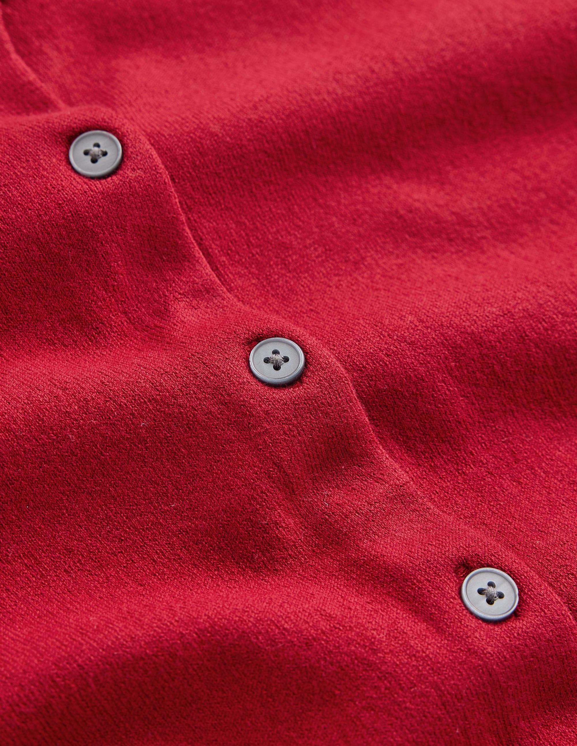 Camilla Cotton Crew Cardigan-Crimson Red - Image 6