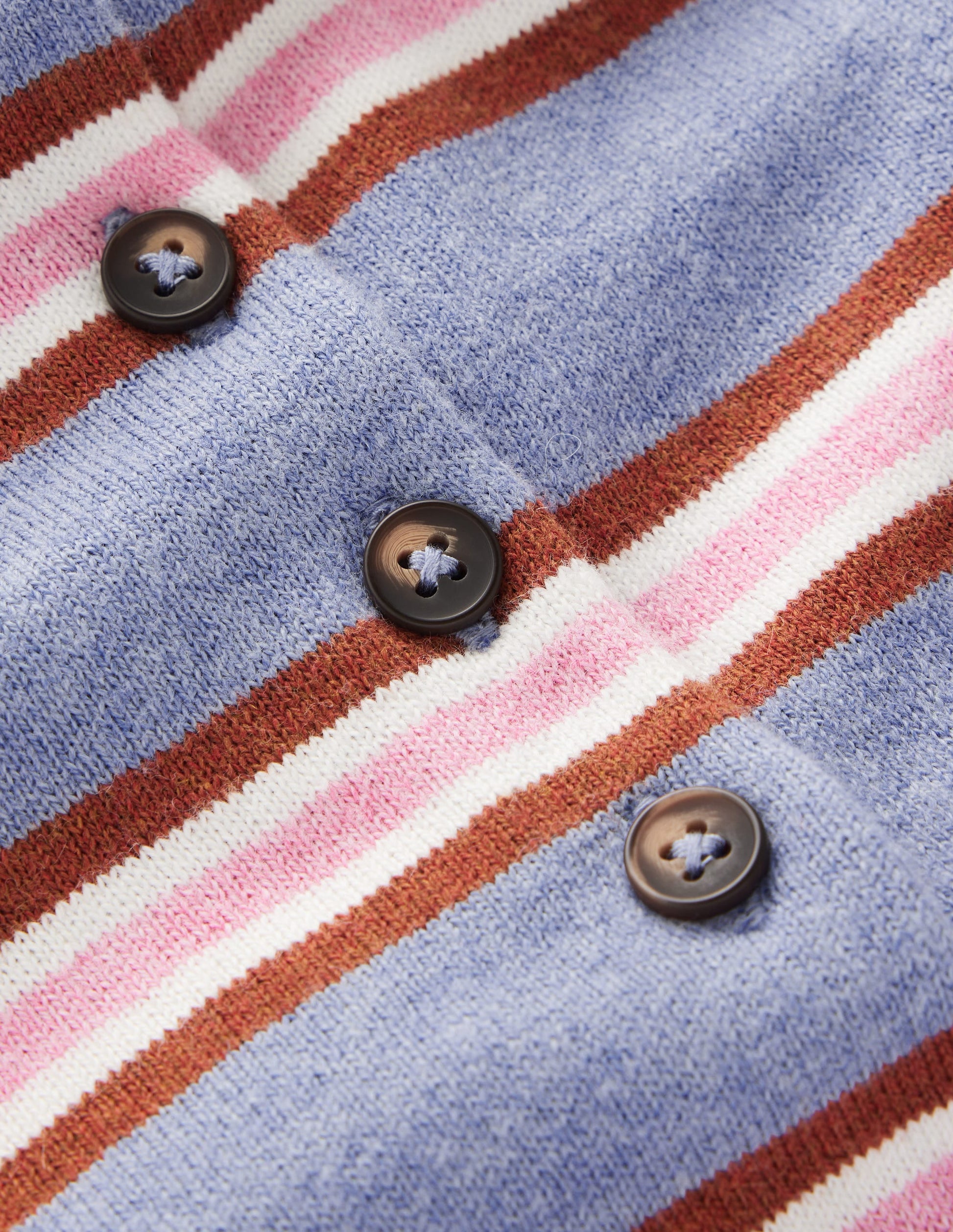 Collared Knitted T-shirt-Blue Aura, Stripe-8