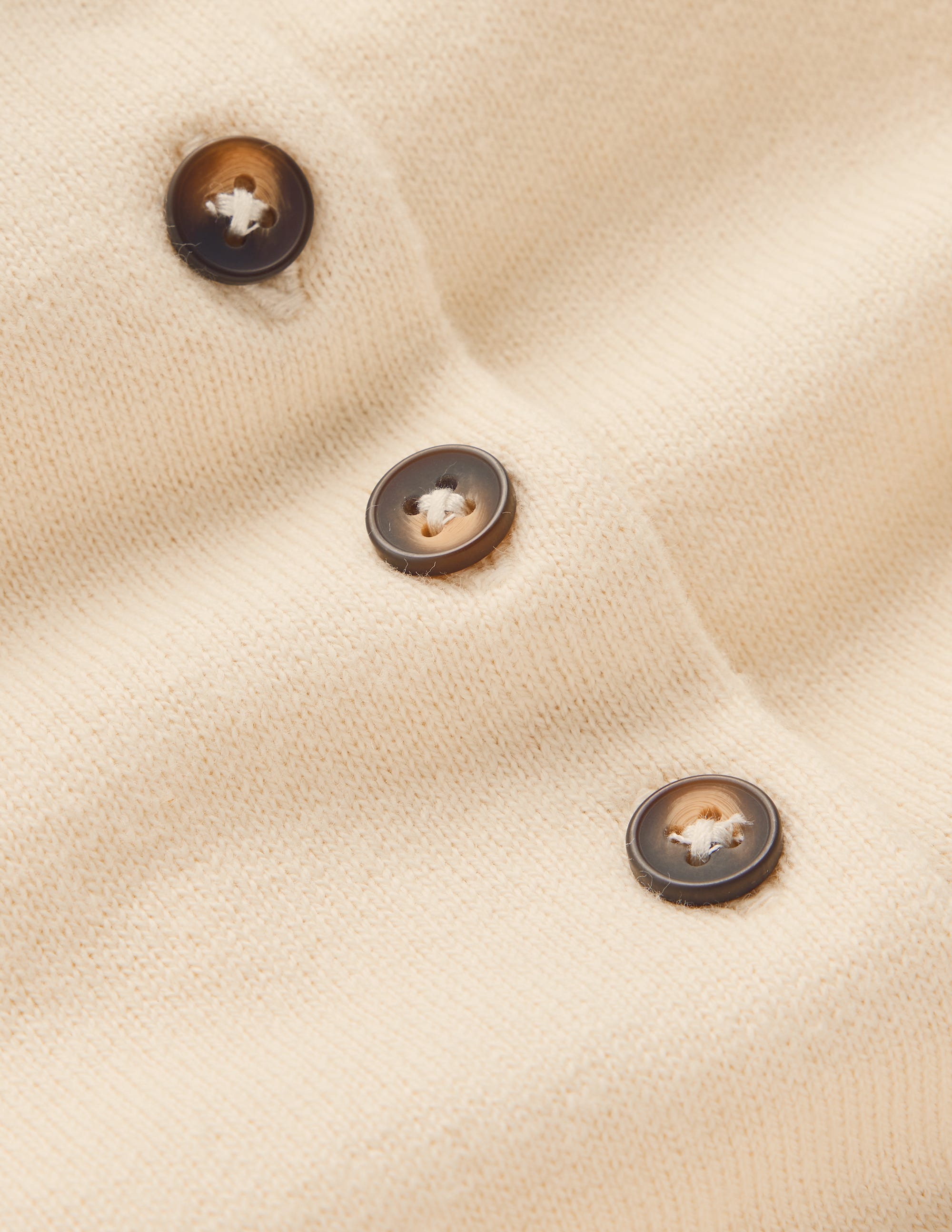 Collared Knitted T-shirt-Ivory, Navy - Image 9
