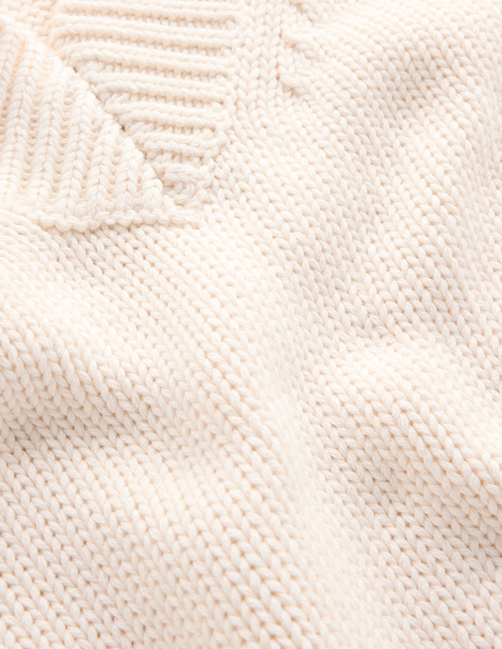 Lucy Cotton V-neck Sweater-Ivory-9