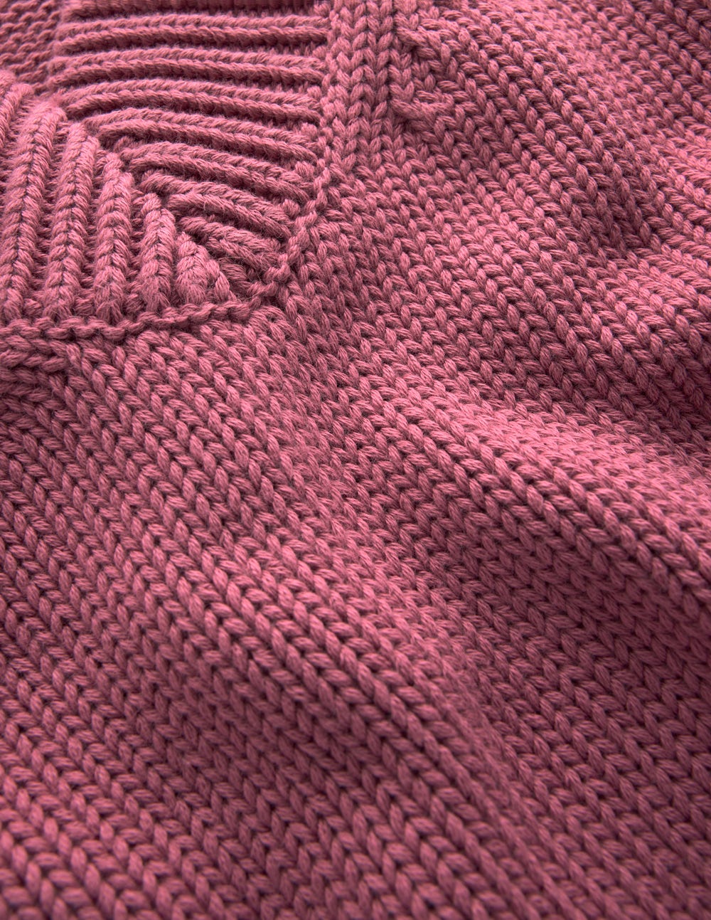 Lucy Cotton V-neck Sweater-Pink Heather-12