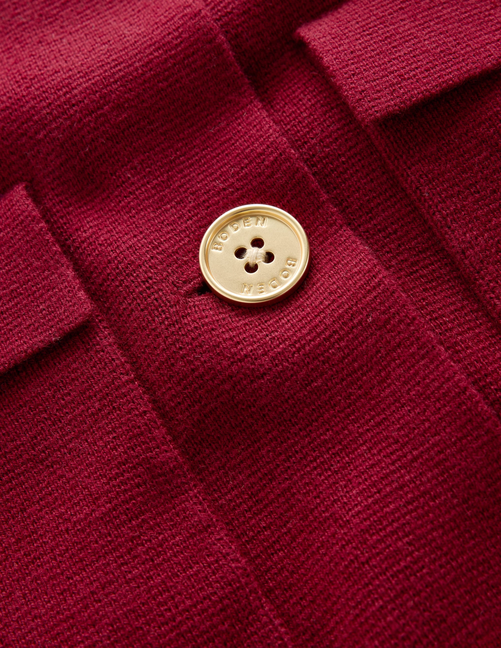 Phoebe Collared Knitted Jacket-Merlot - Image 6