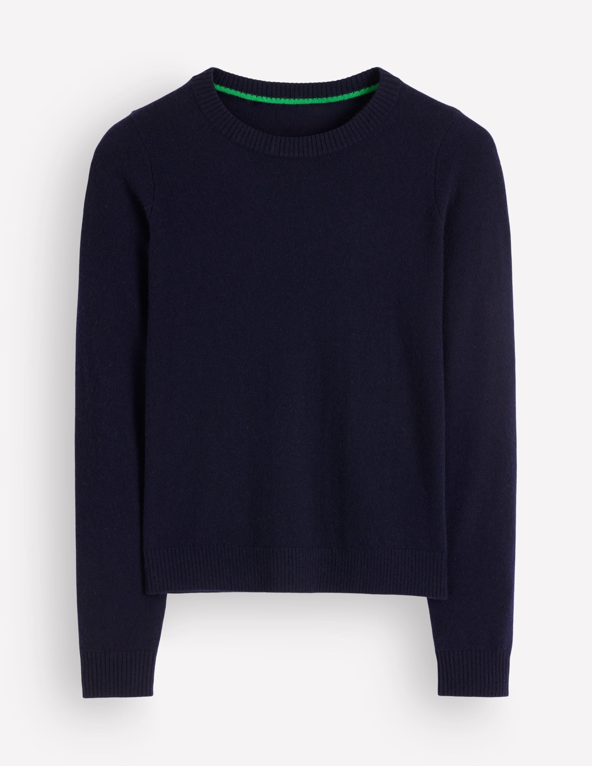 Elsie Cashmere Crew Sweater-Navy - Image 5