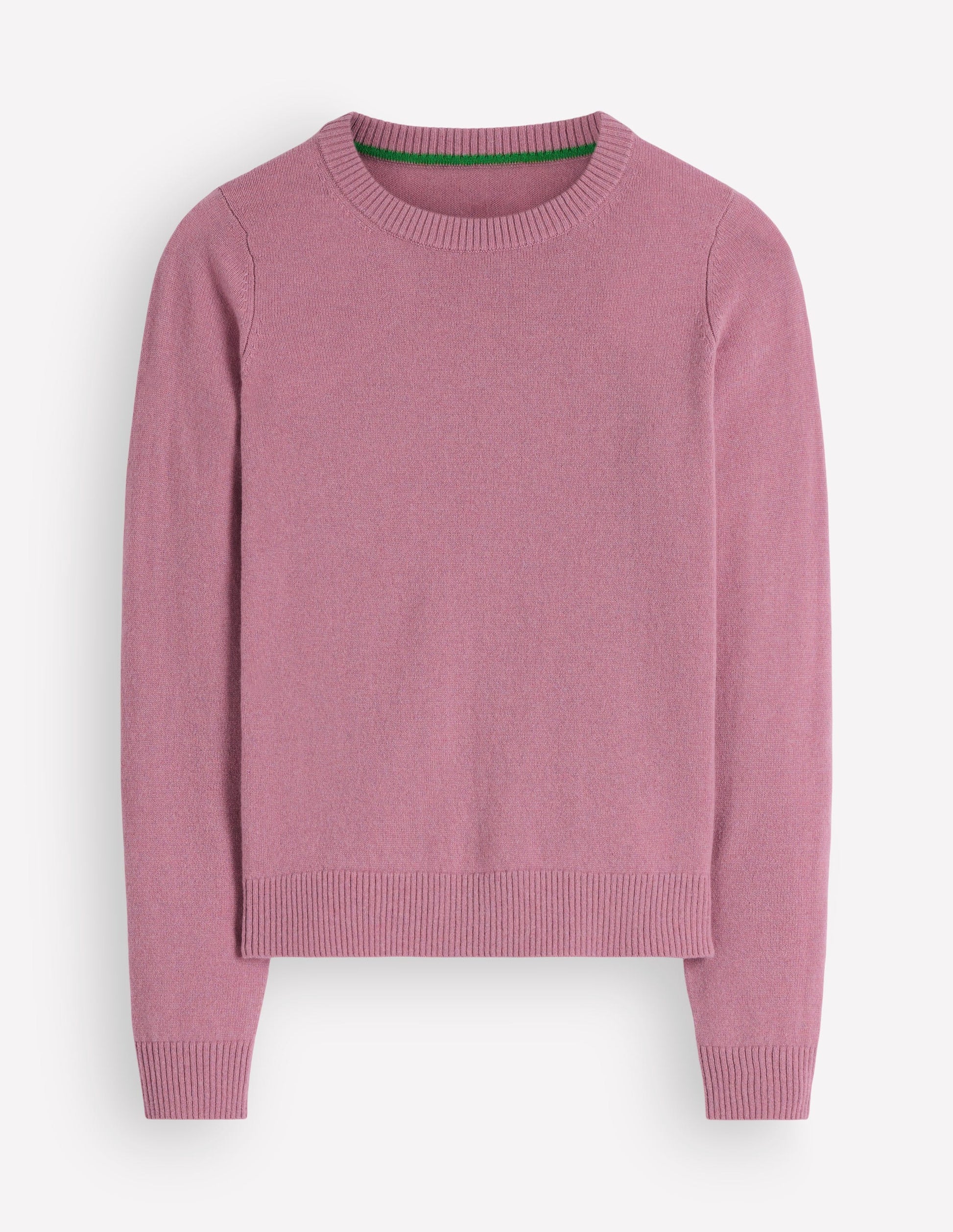 Elsie Cashmere Crew Sweater-Pink Heather-4