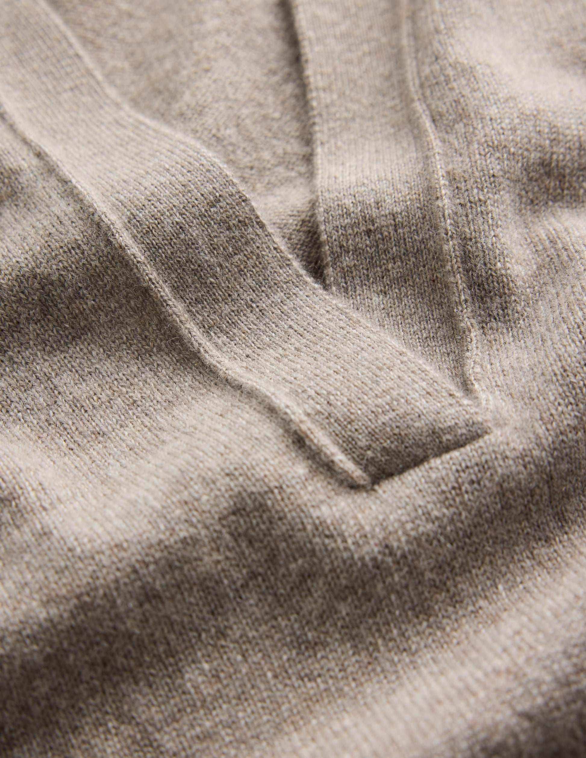 Elsie Cashmere Henley Sweater-Mink Melange-6