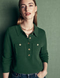 Marianne Merino Wool Sweater-Hunter Green