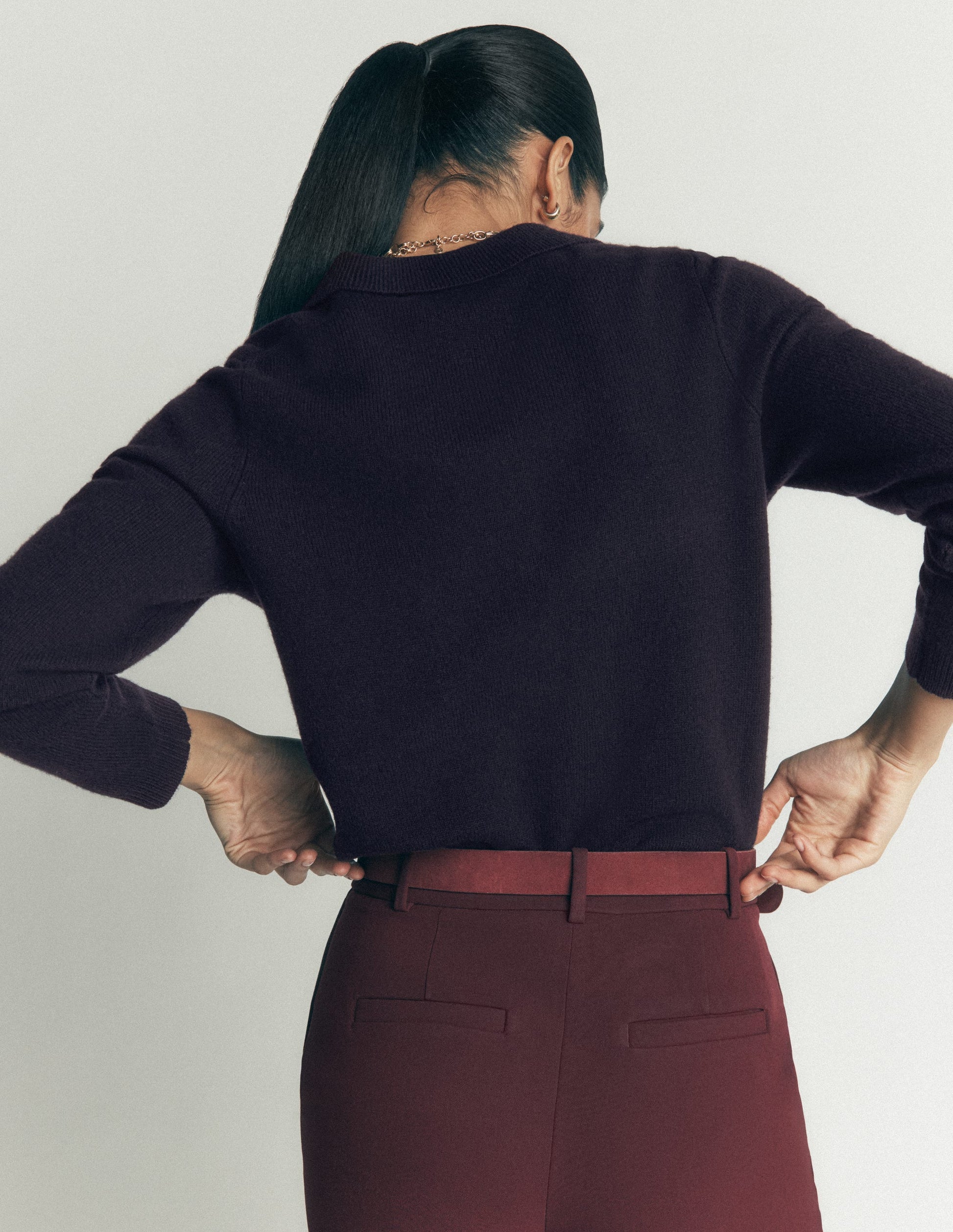 Marianne Merino Wool Sweater-Navy-4