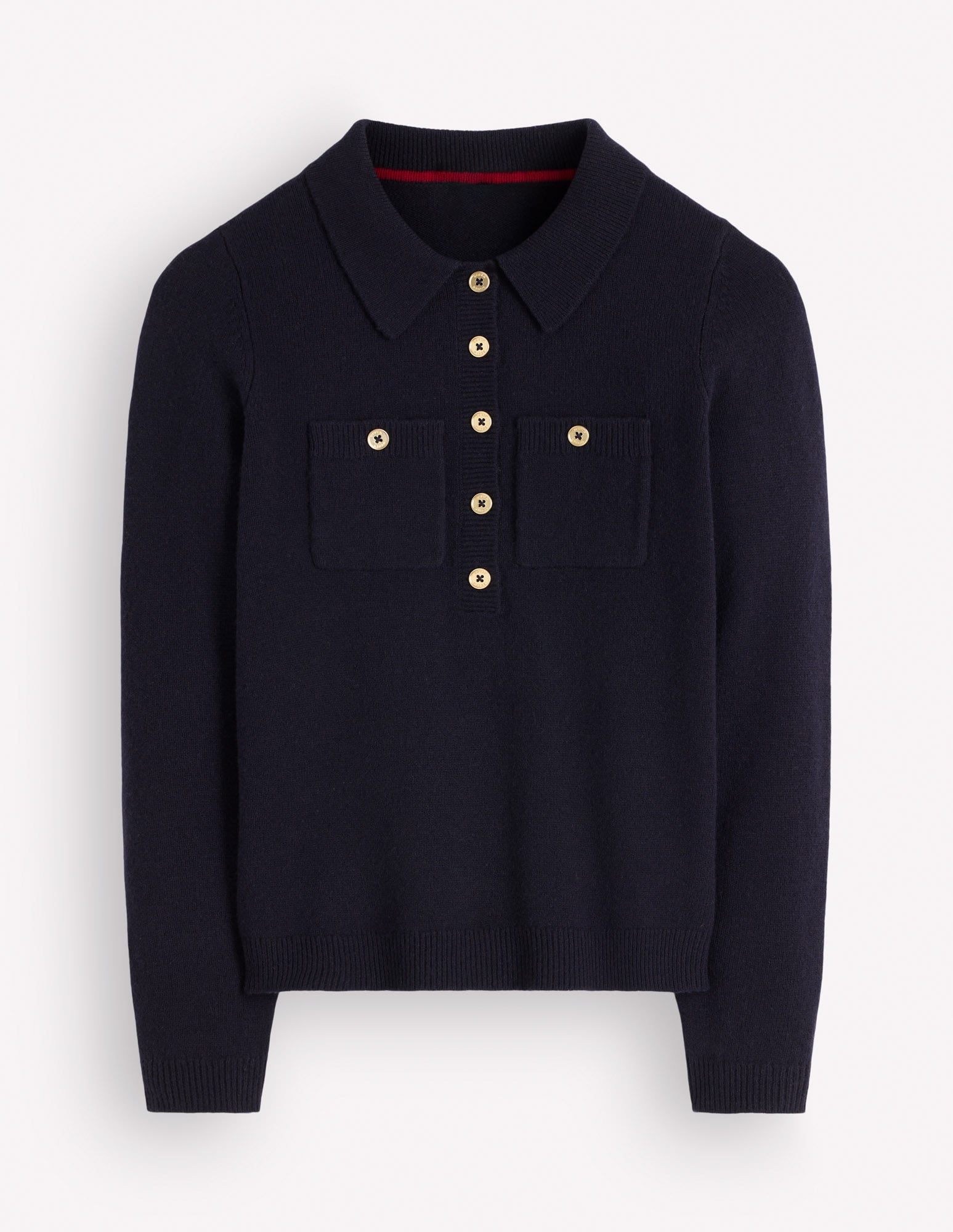 Marianne Merino Wool Sweater-Navy - Image 6