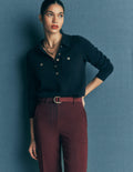 Marianne Merino Wool Sweater-Navy