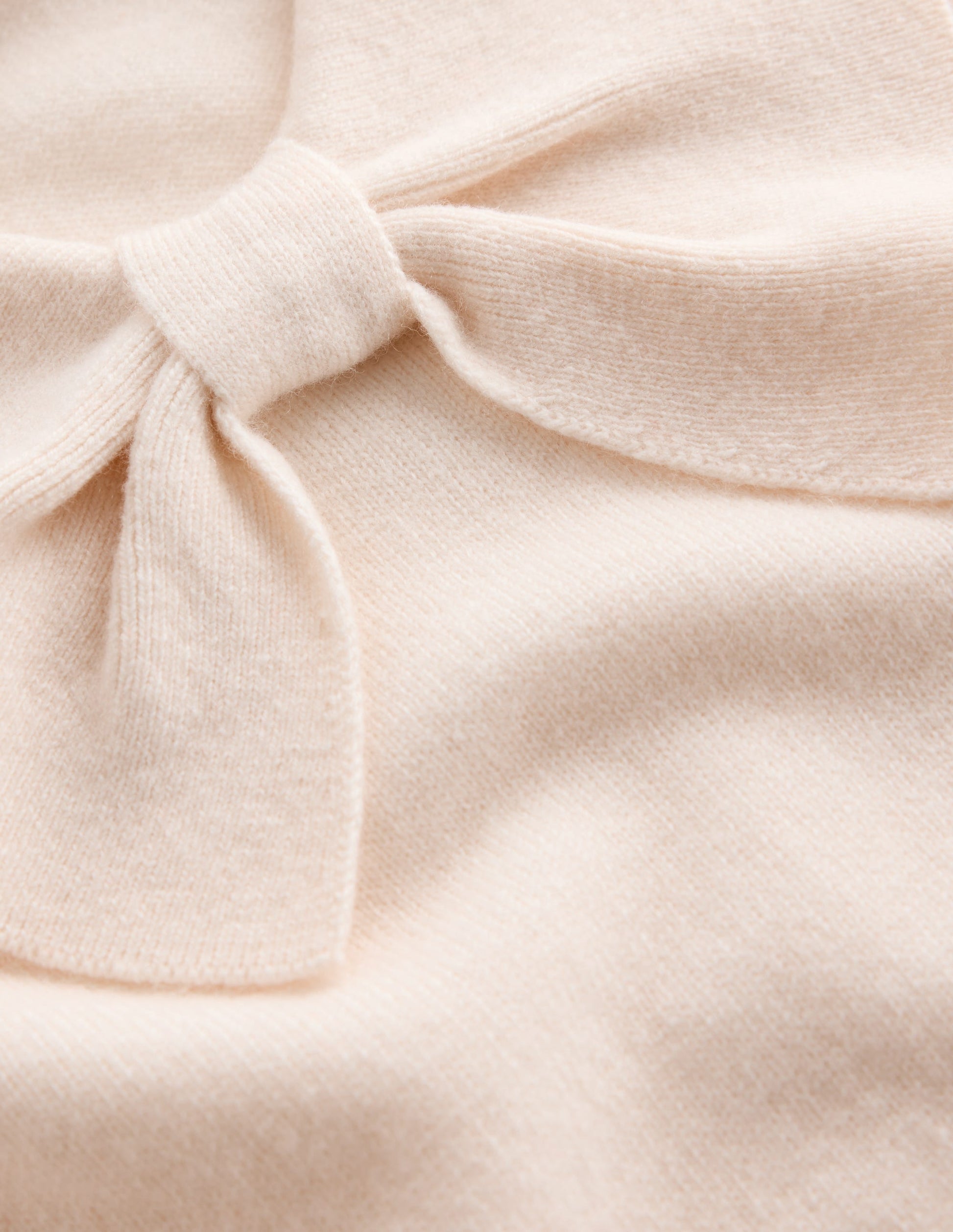 Bow Neck Knitted Sweater-Ivory-6