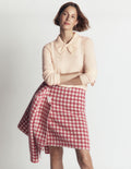 Bow Neck Knitted Sweater-Ivory
