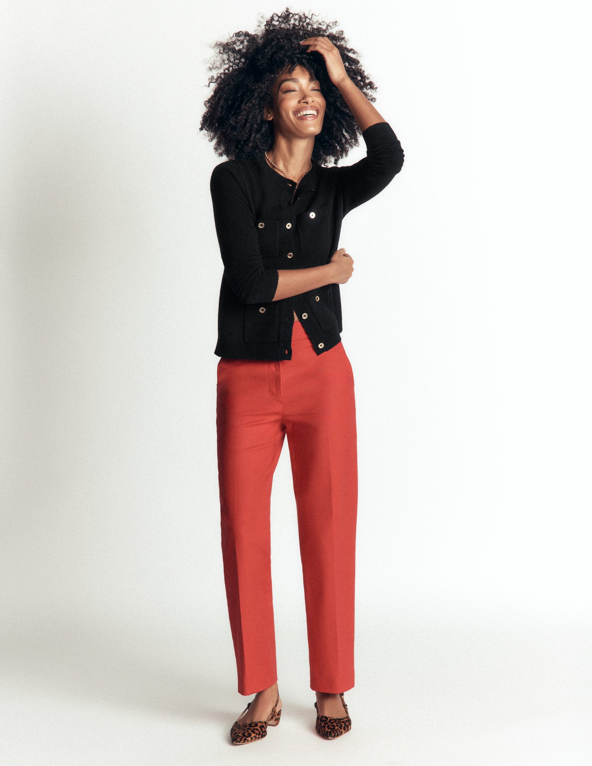 Marianne Merino Wool Cardigan-Black-3